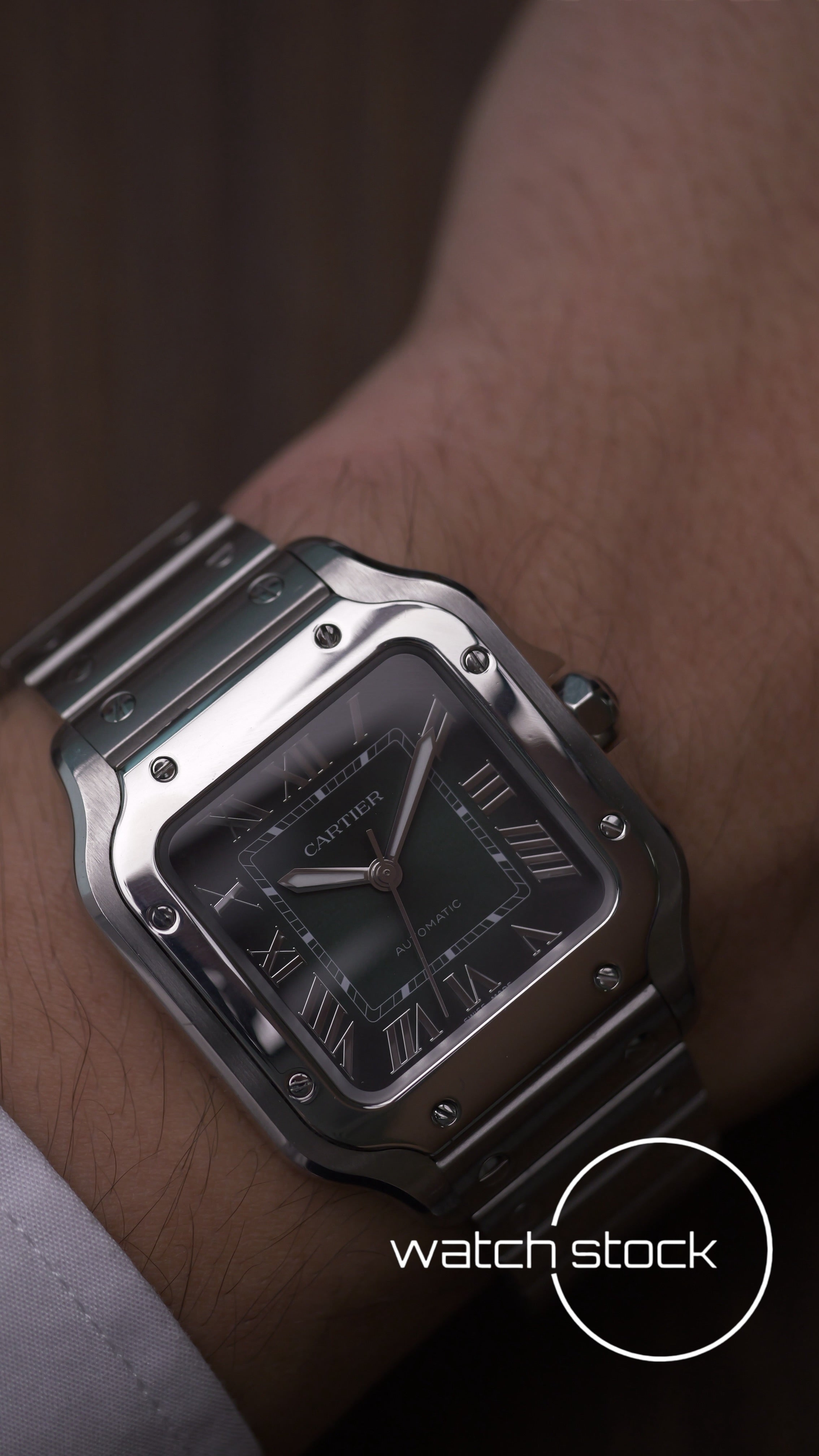 Cartier Santos Medium green WSSA0029 Full Set 2025