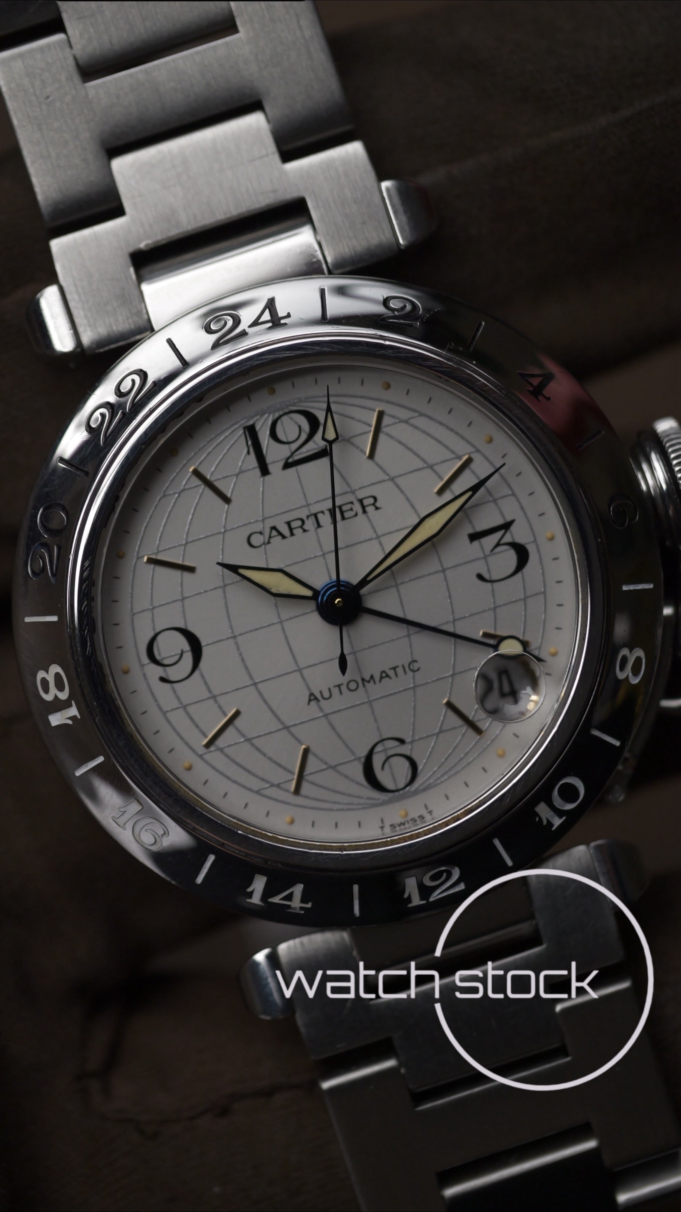 Cartier Pasha Automatic 35mm ref.2377 GMT Full Set