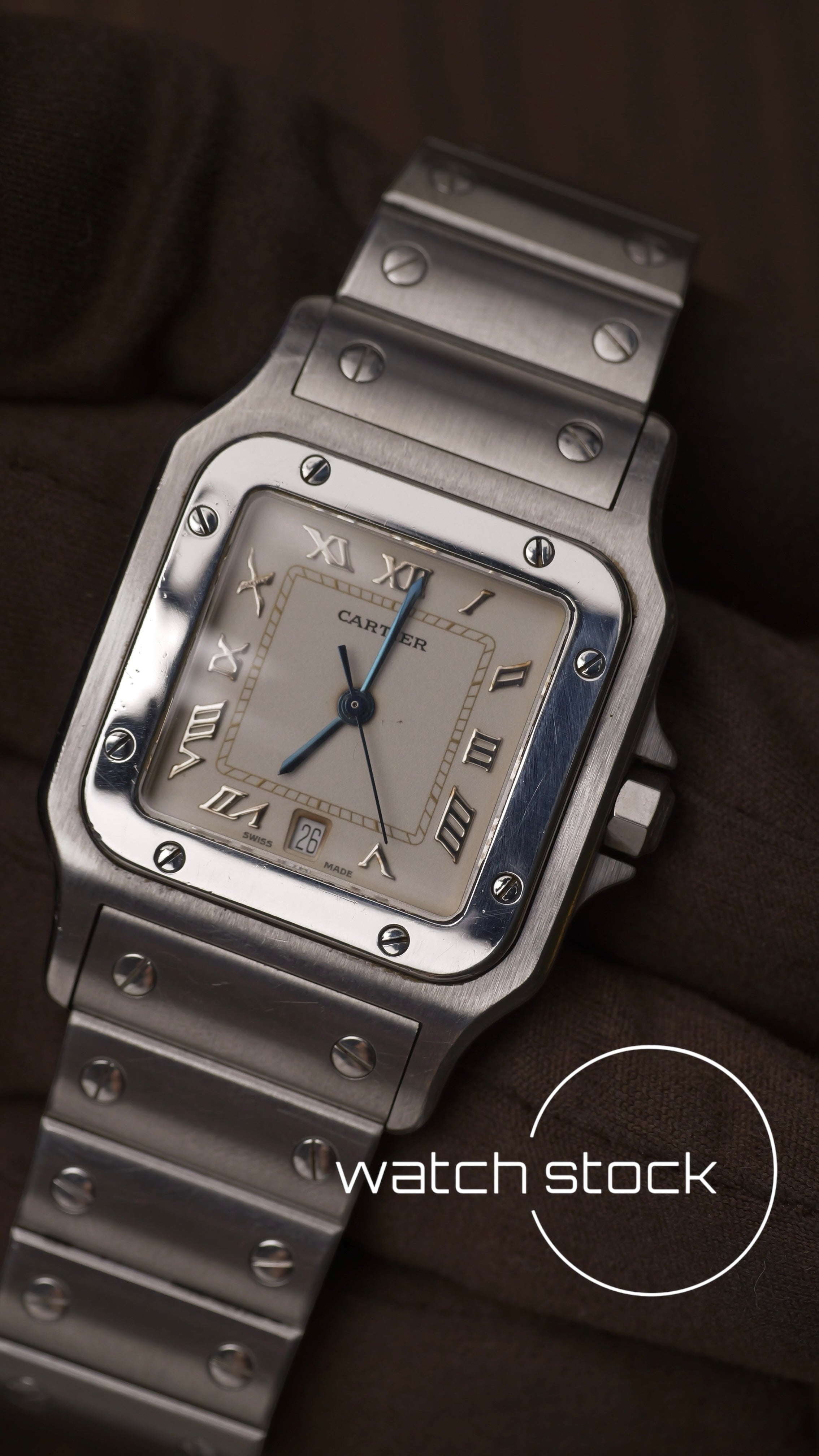 Cartier santos galbee men quartz 29x41mm ref.1564