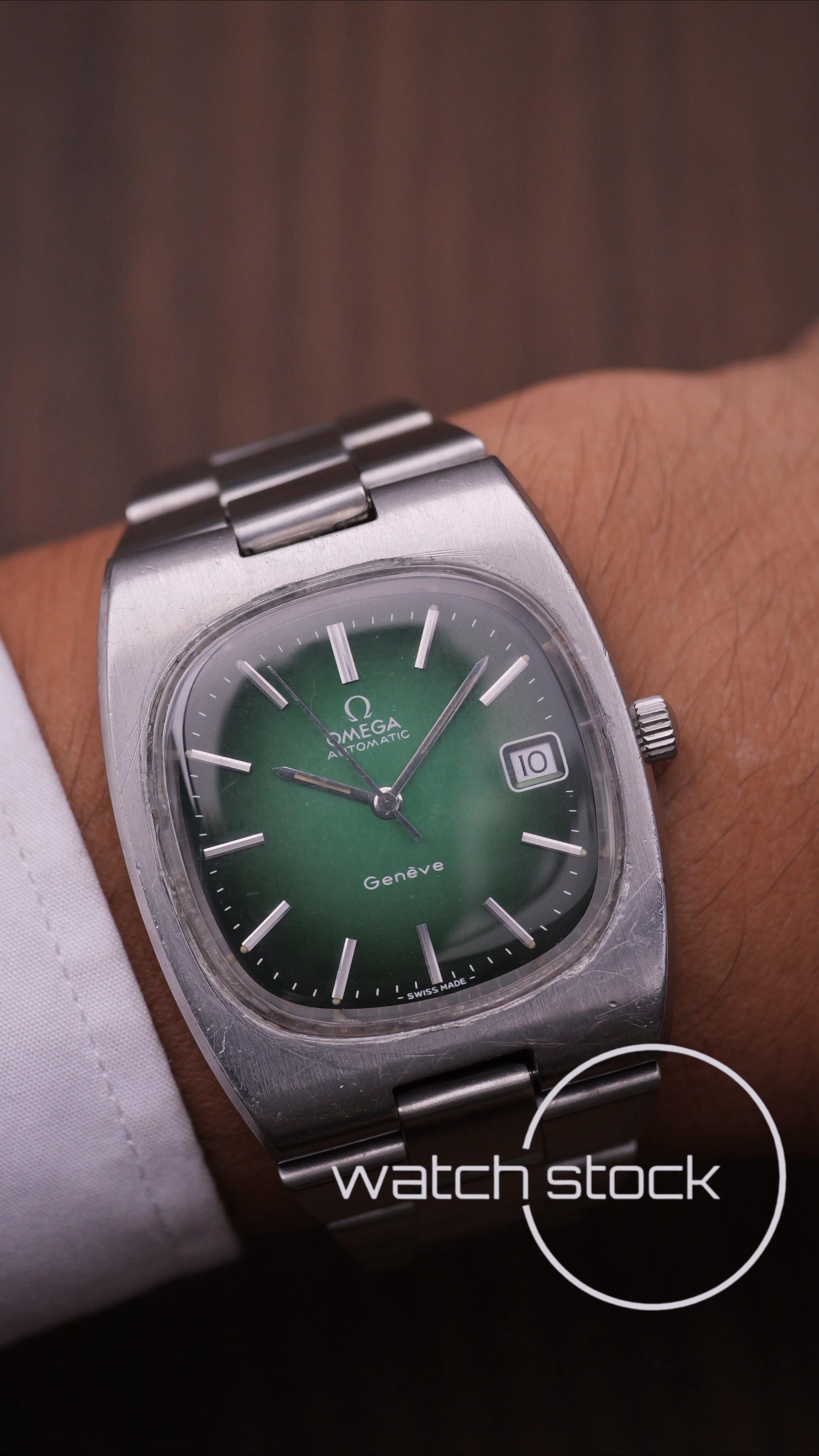 Omega Geneve ref.1660191 Green degrade Dial 36mm automatic