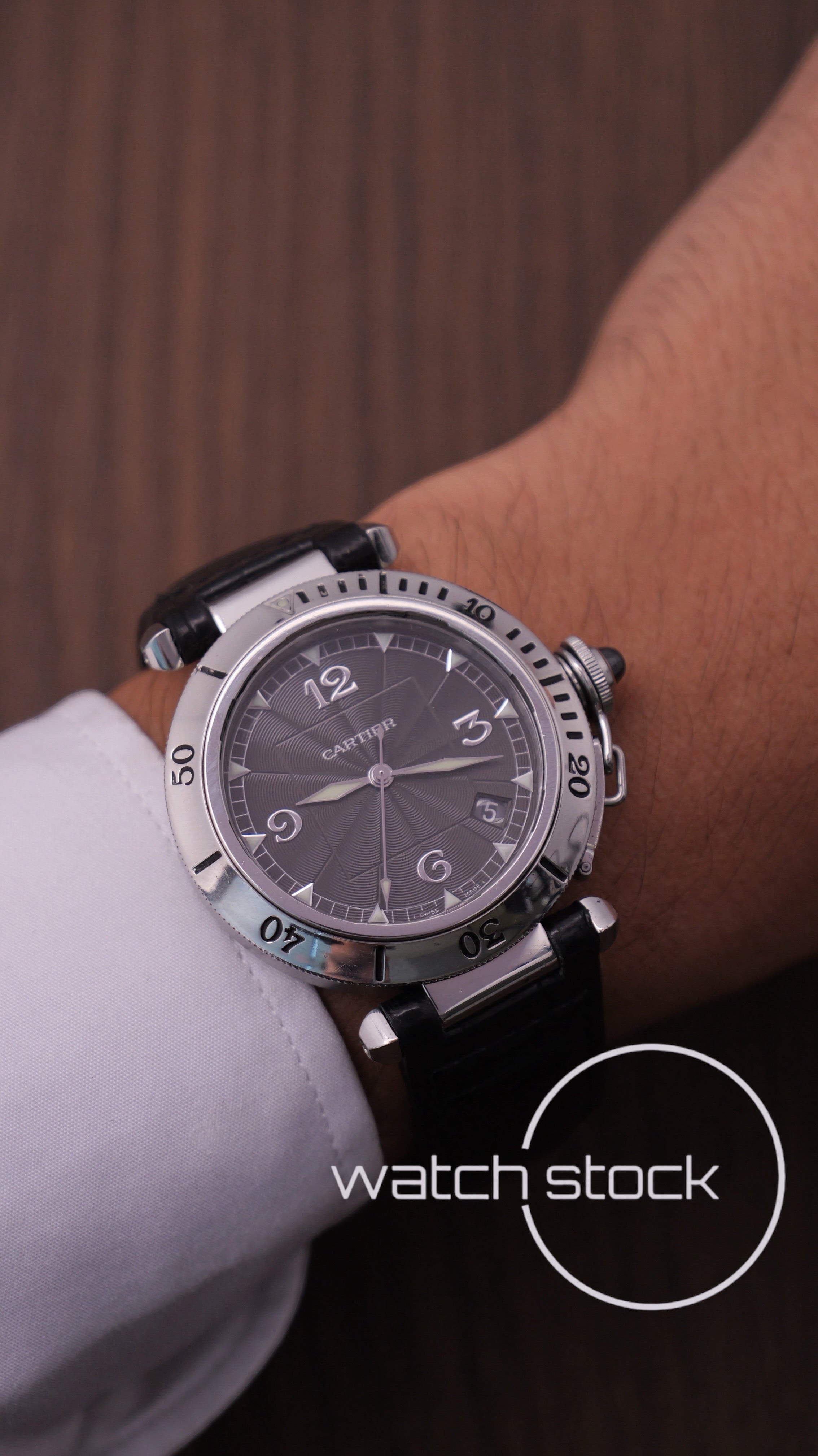 Cartier Pasha Automatic 38mm ref.2379 Platinum