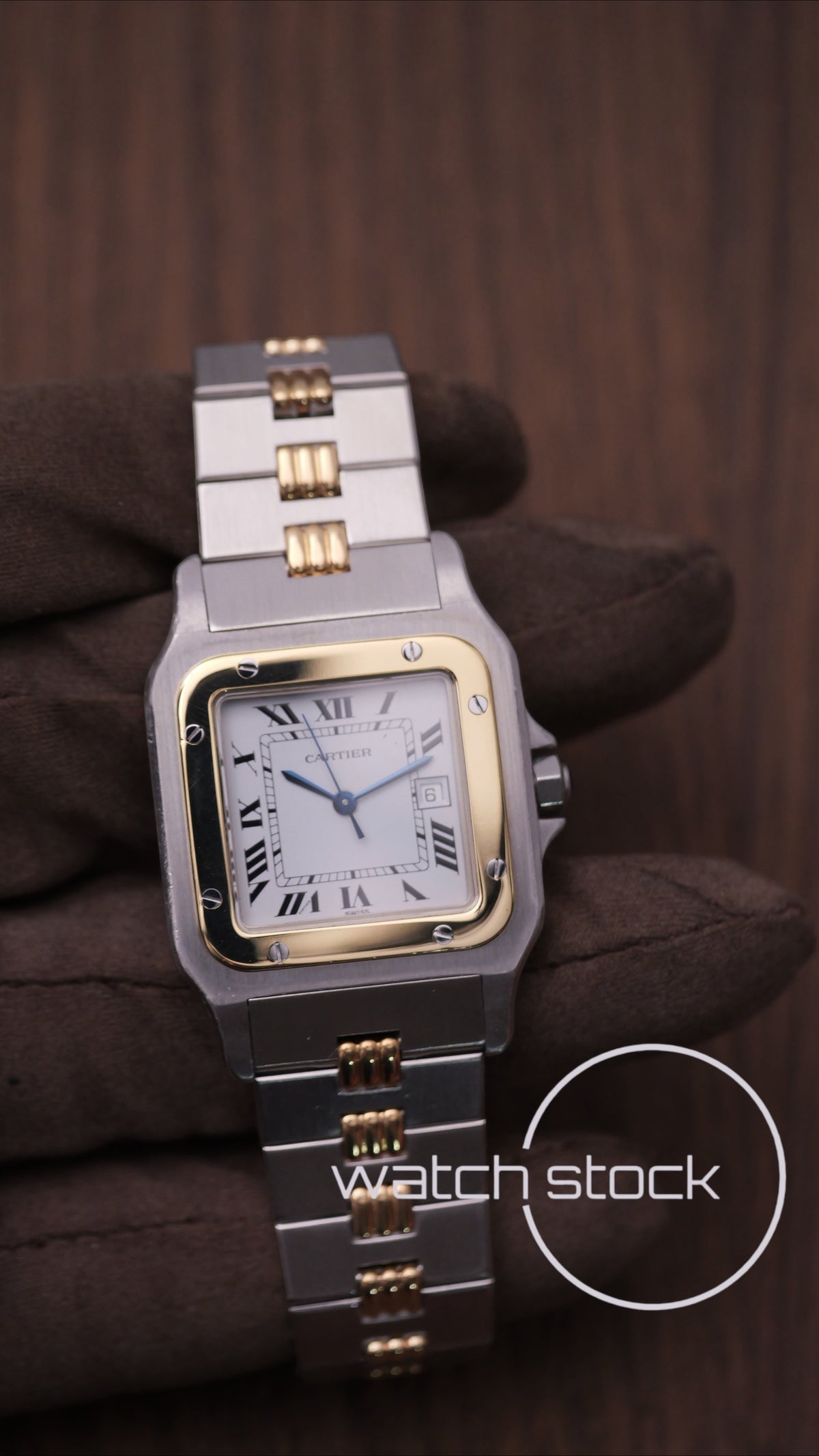 Cartier santos carré ref.2961 Godron Automatic vintage 29x41mm