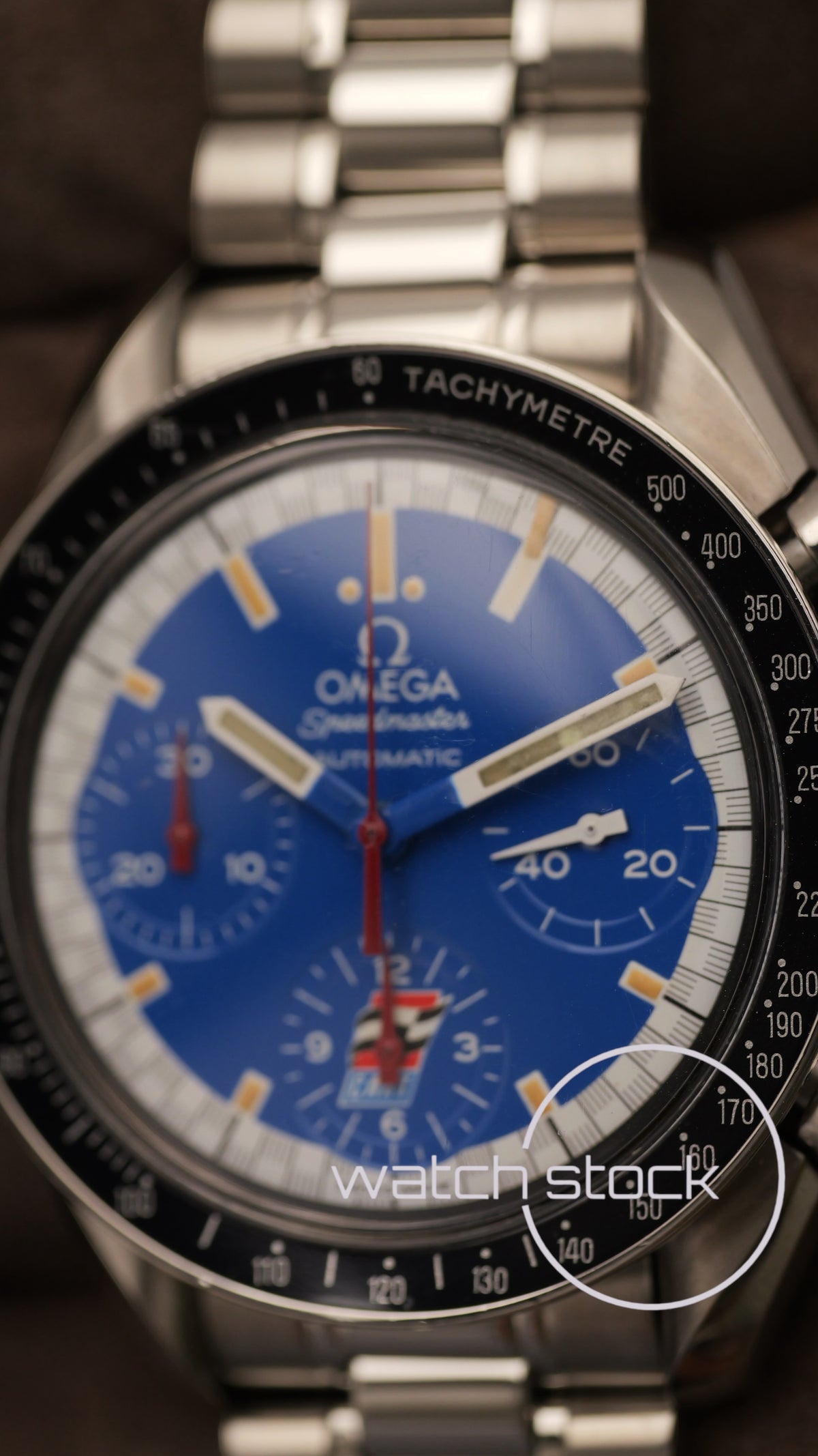 Omega speedmaster Schumacher blue Cart dial reduced ref. 175.0032 39mm automatic 1998
