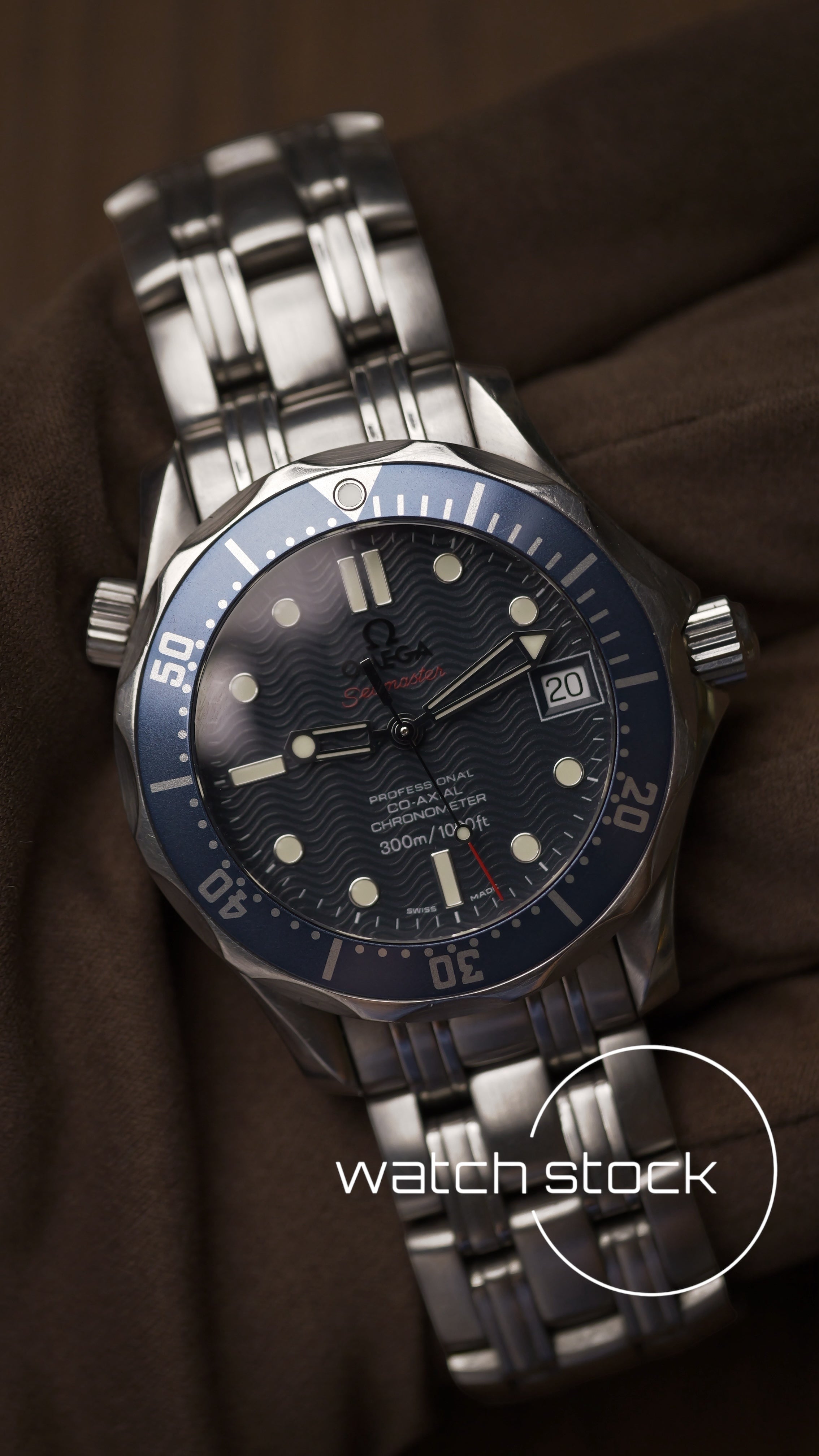 Omega seamaster 300m 36mm co-axial blue dial ref 222280