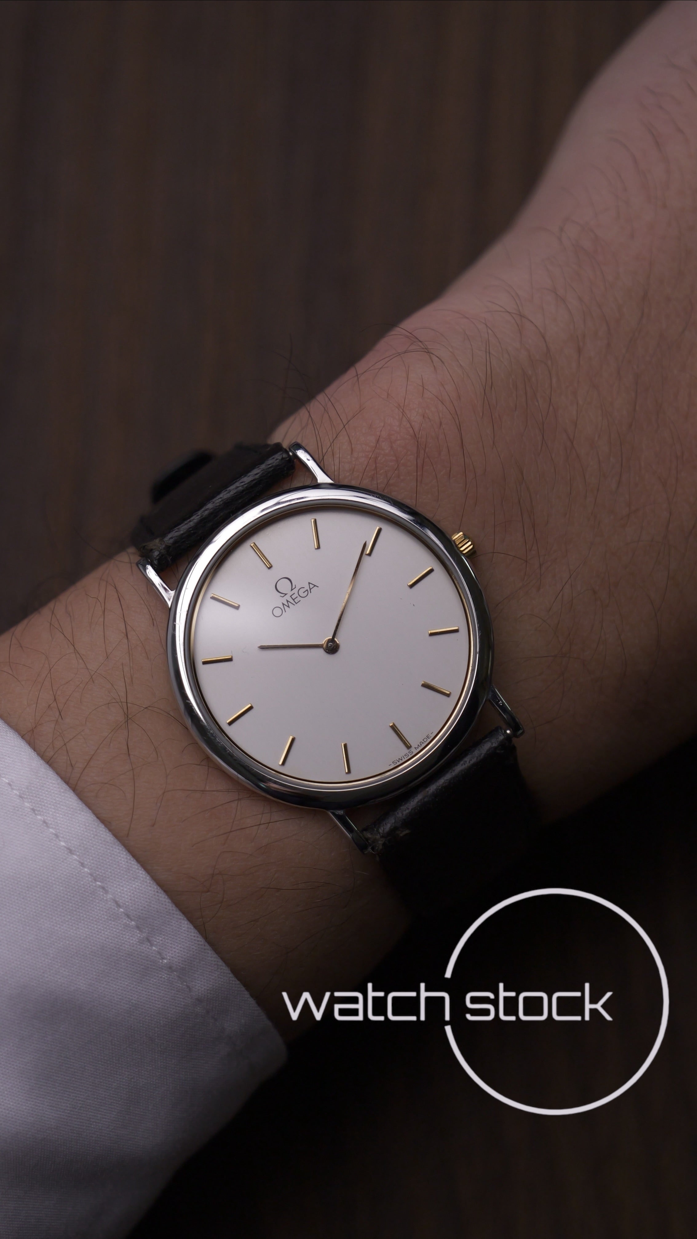 Omega De ville Cinturino Originale 1989 vintage 33mm Quartz