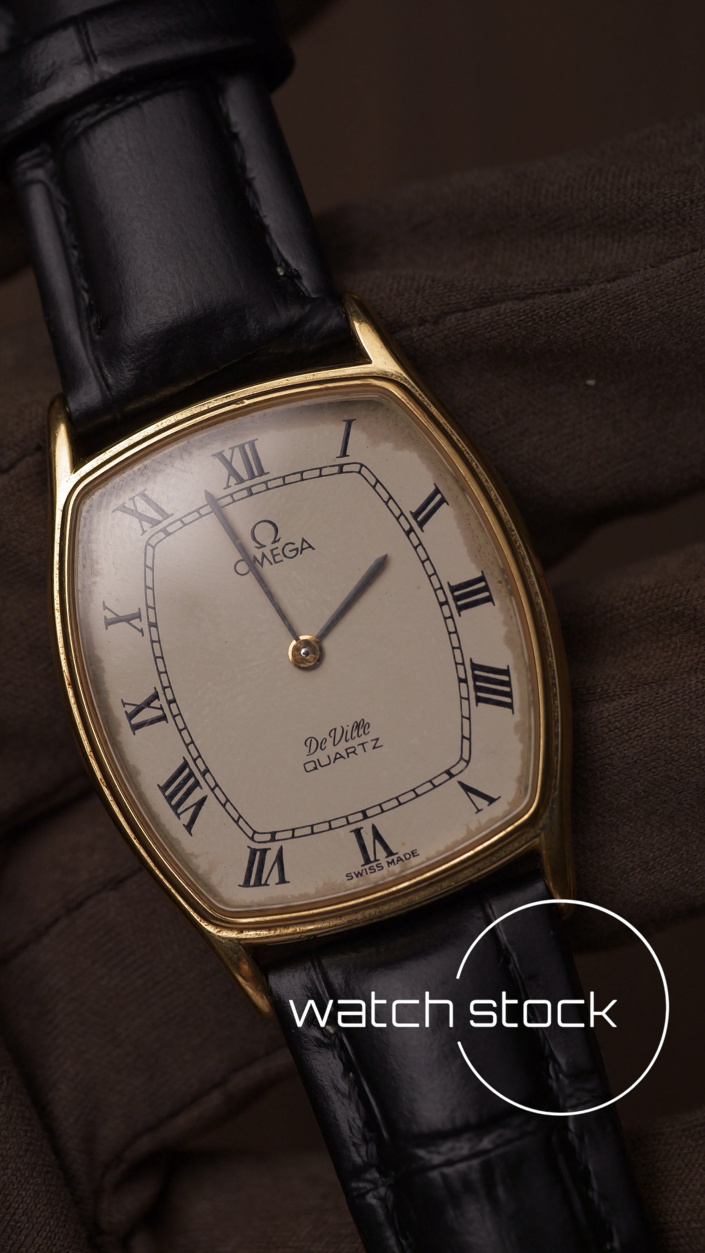 Omega De ville vintage 33mm placcato oro +paper