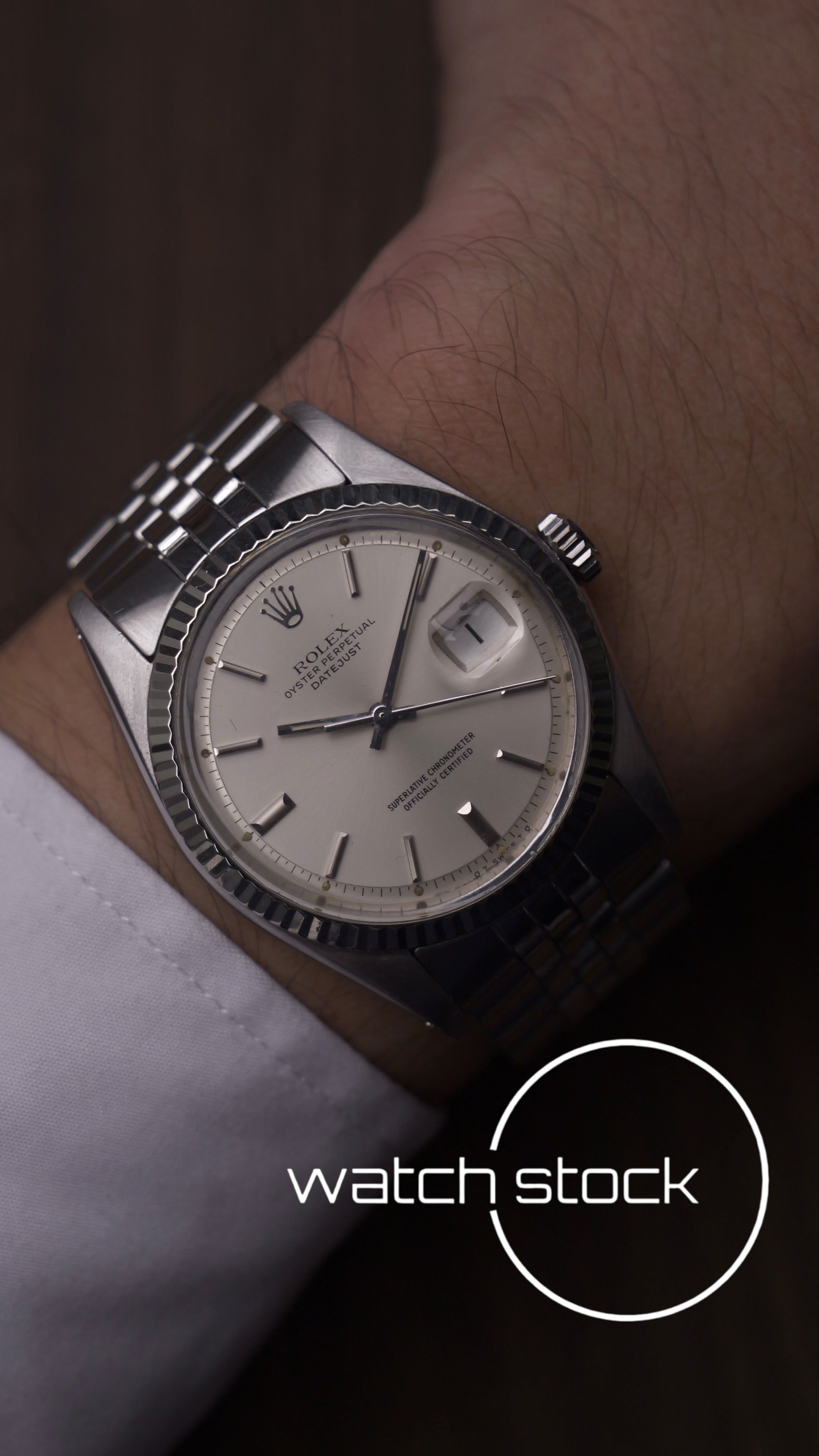 Rolex datejust 36mm ref. 1601 argente dial