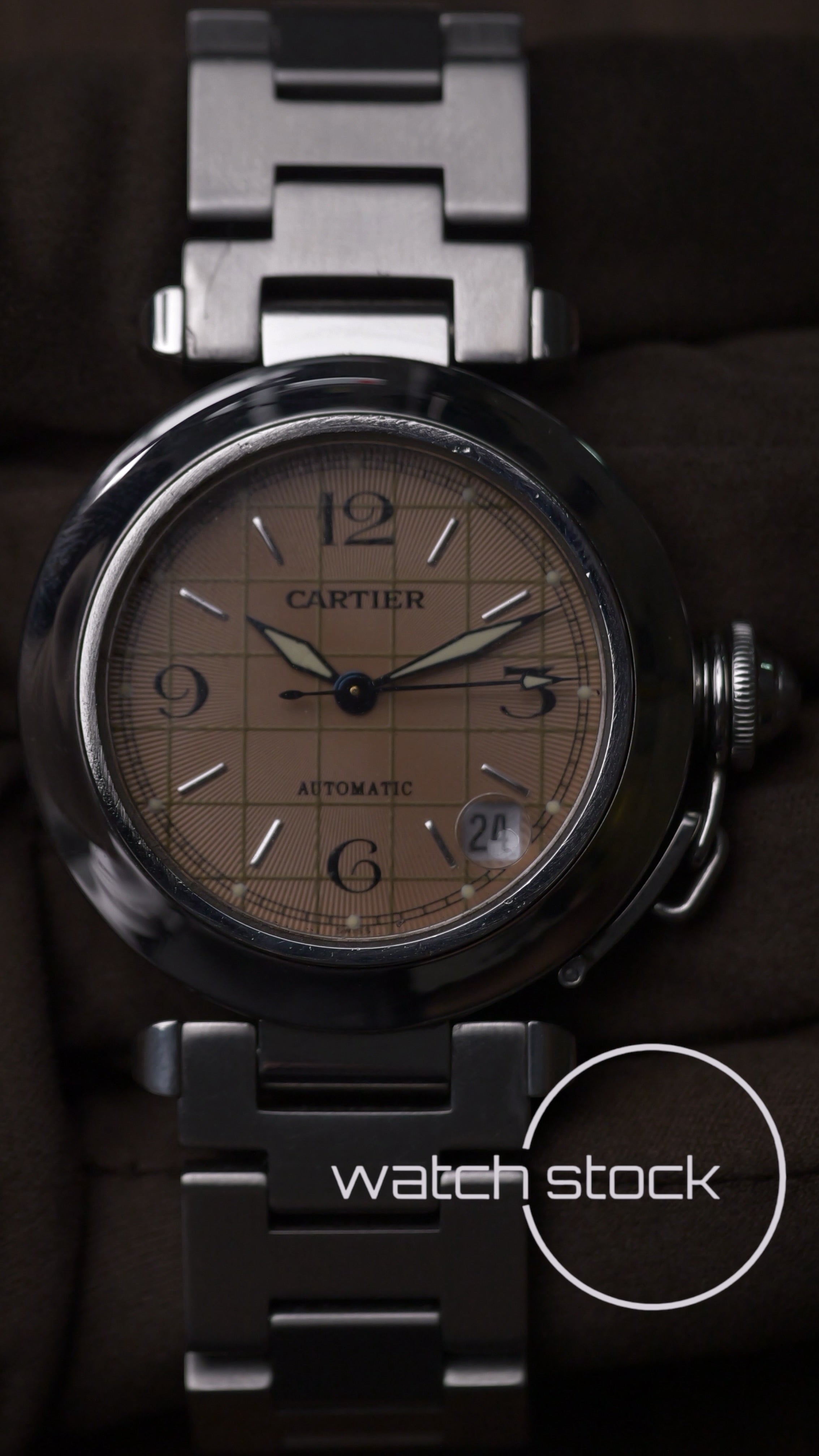 Cartier Pasha Automatic FULL SET 35mm ref.2324 Salmon Dial