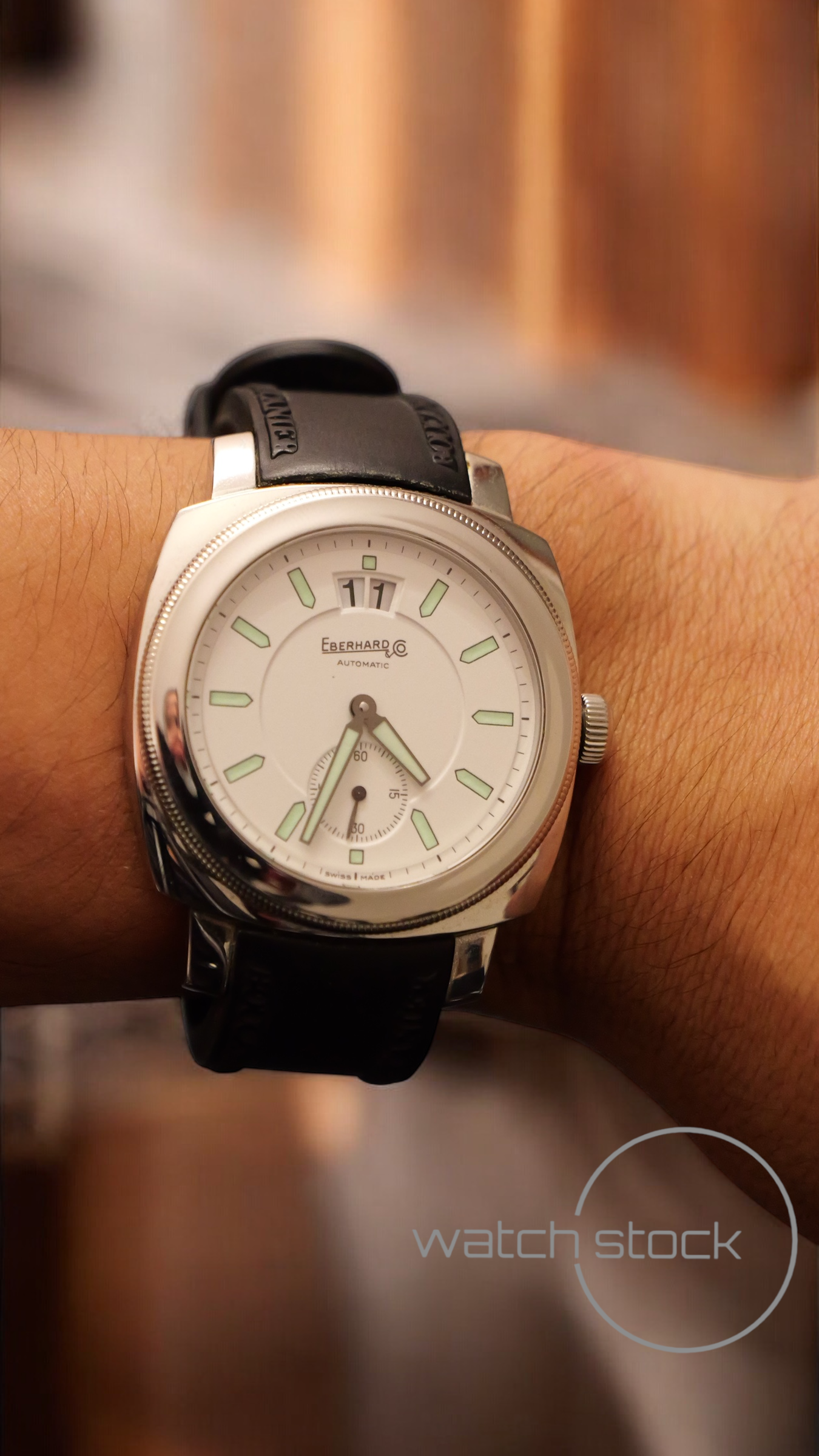 Eberhard & co. Boucaneir grande date ref. 0524 automatic FULL SET 40mm