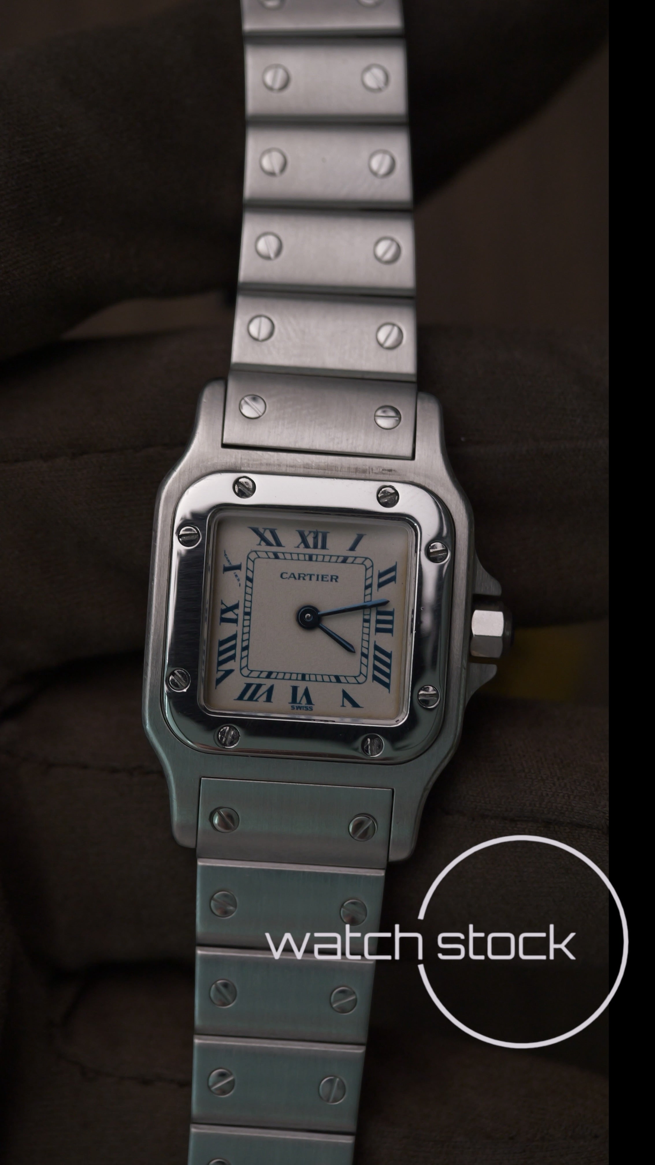 Cartier santos galbee lady quartz 24x35mm ref.1565