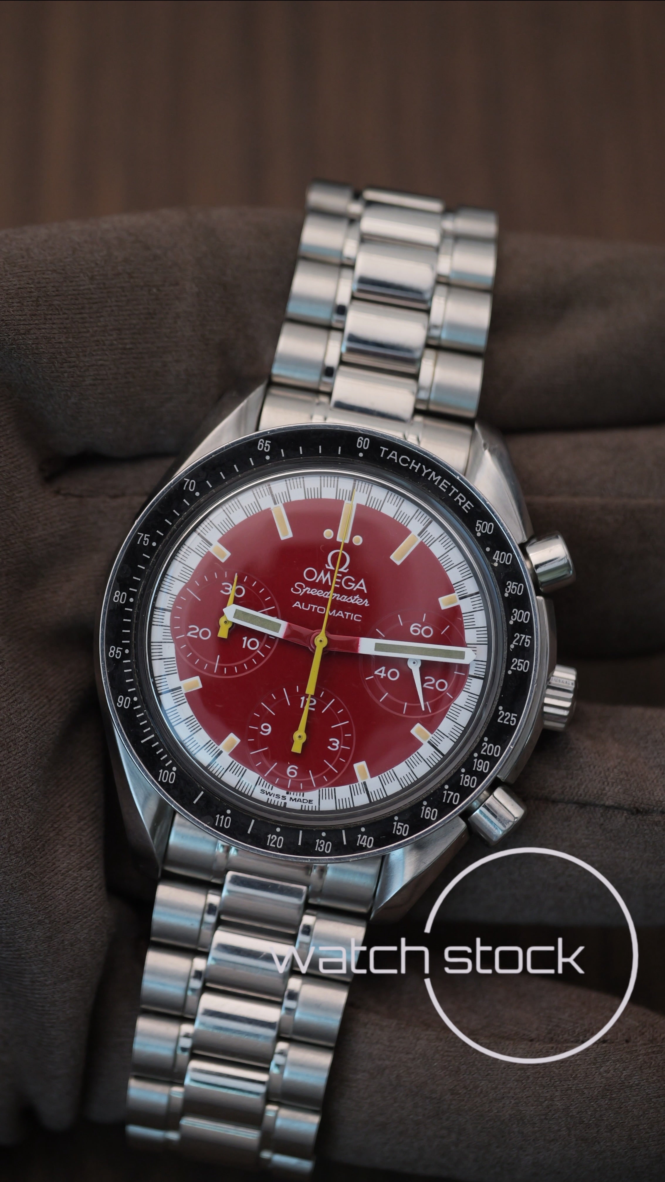 Omega Speedmaster Reduced Schumacher Red Edition 39mm 1995