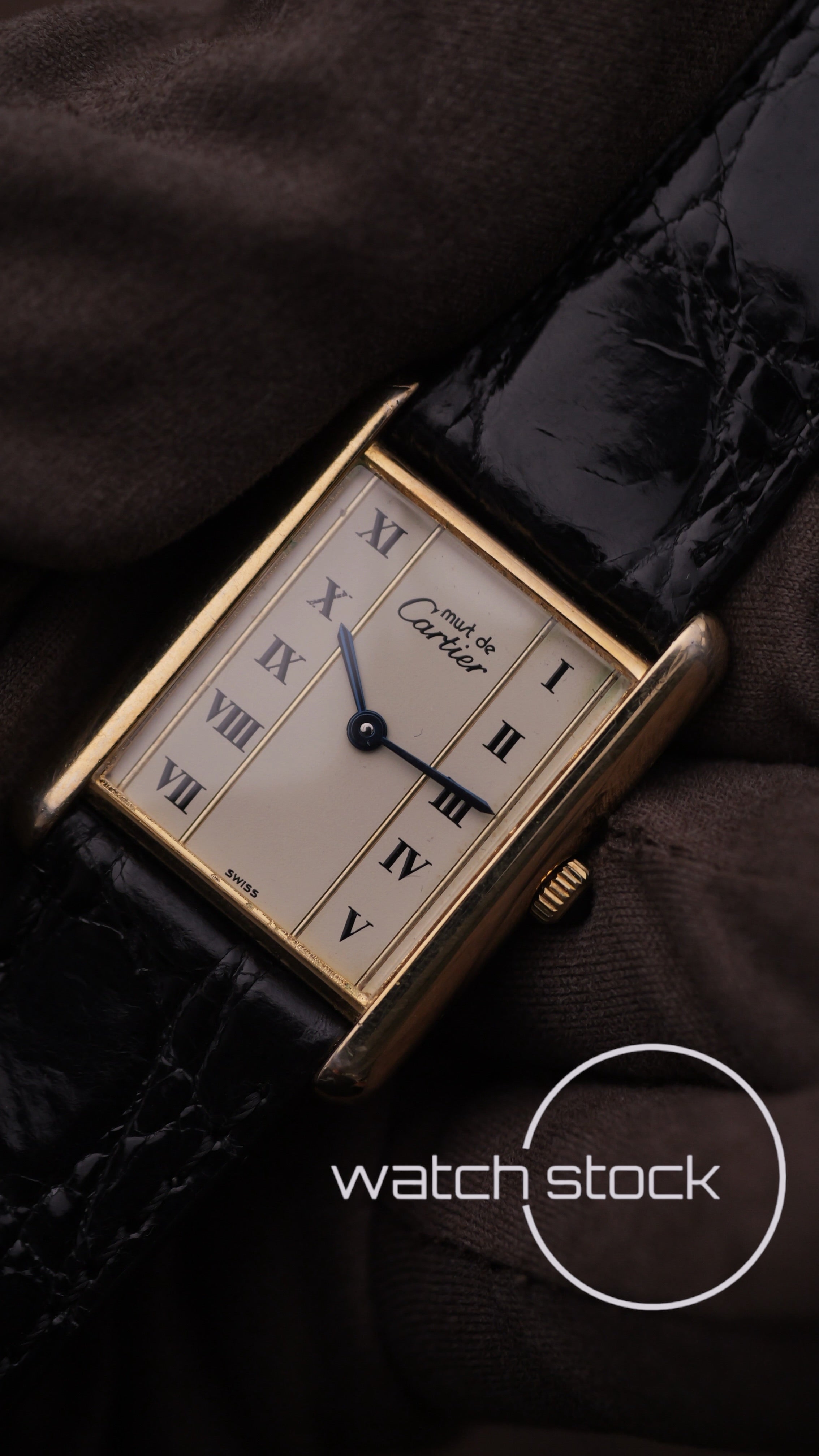 Cartier Tank TG6 quadrante roman number 1980