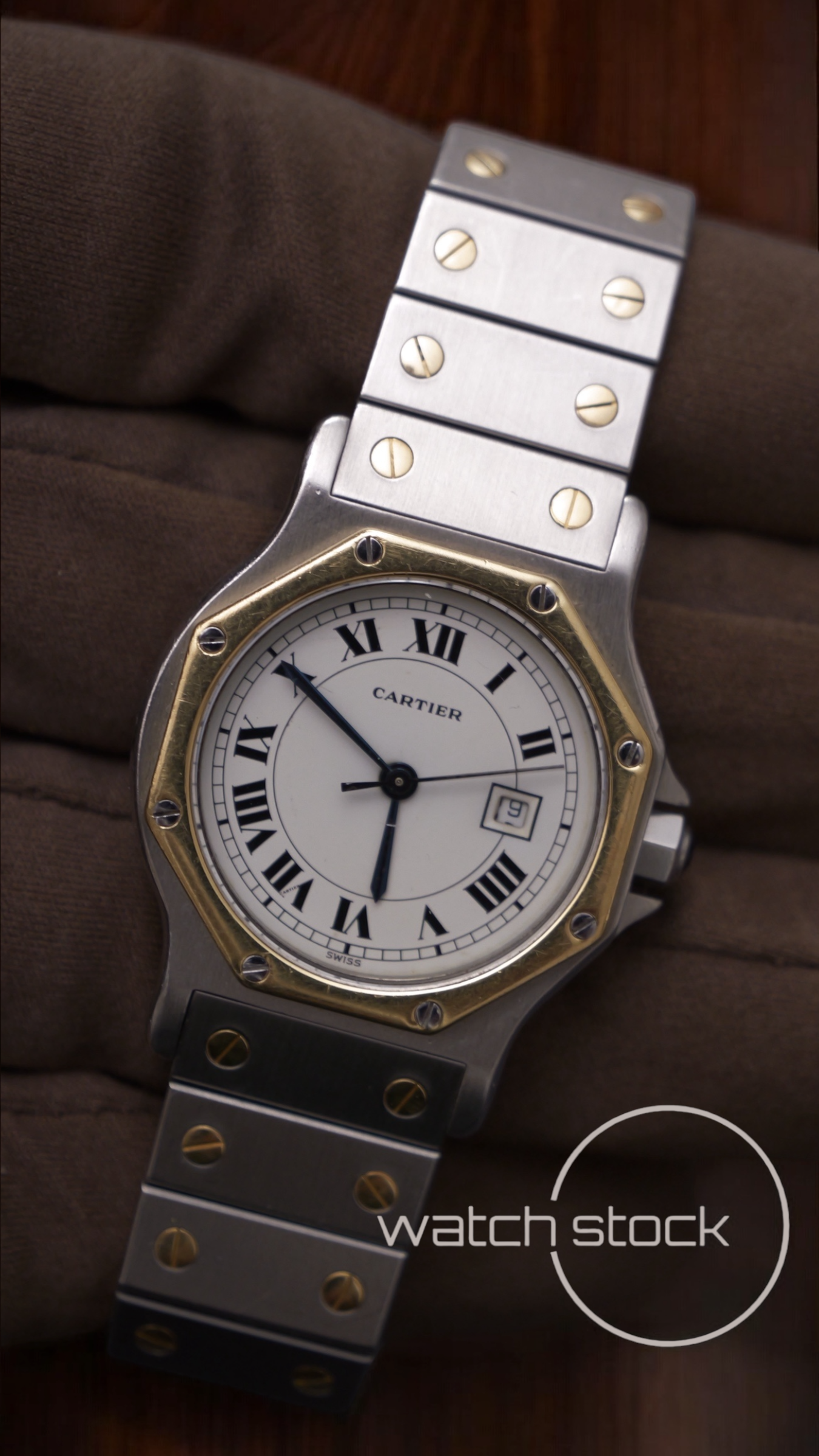 Cartier santos Octagon 30mm Large men santos de cartier ref.2966 Automatic