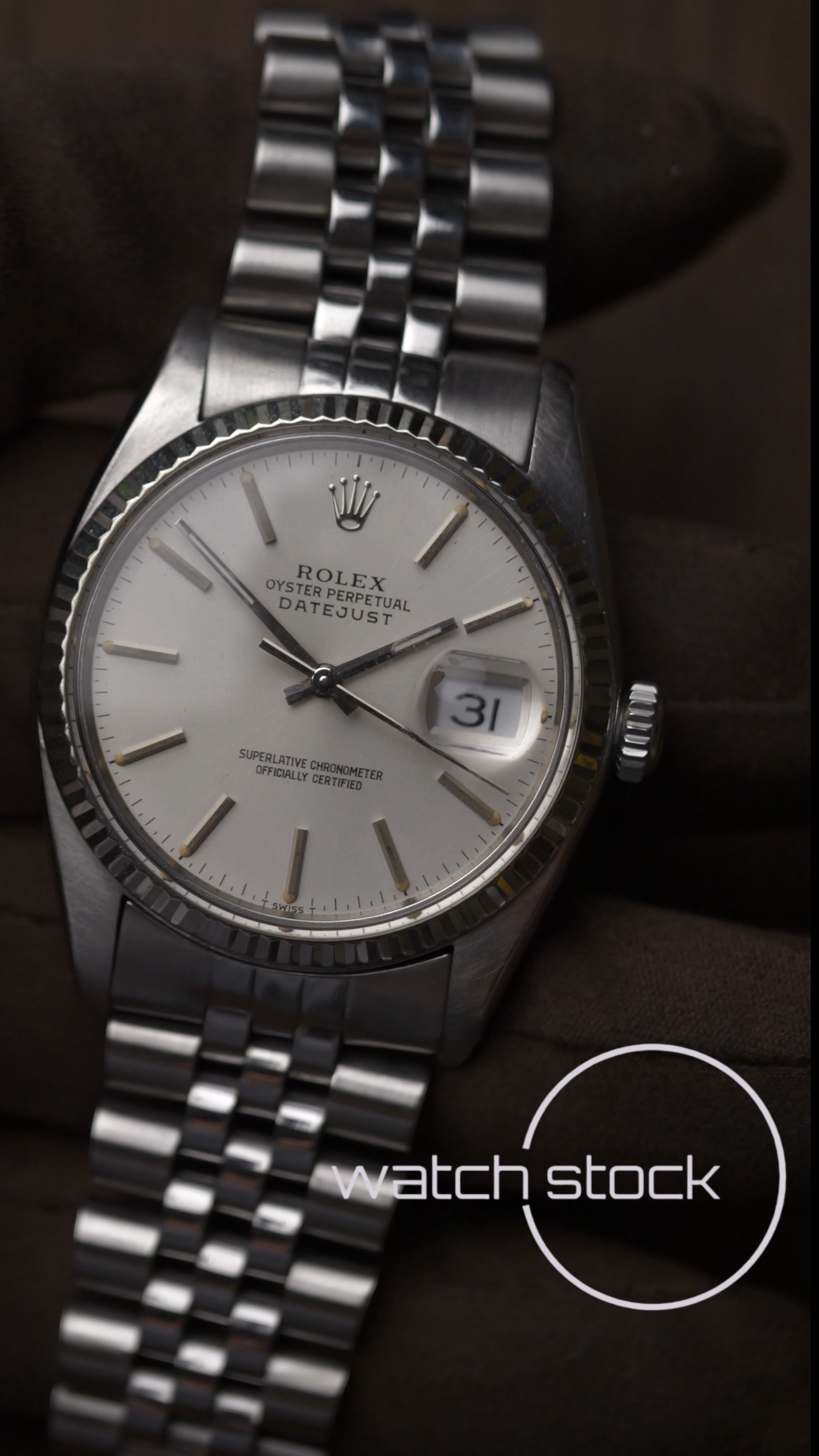 Rolex datejust 36mm 16014 argènté dial