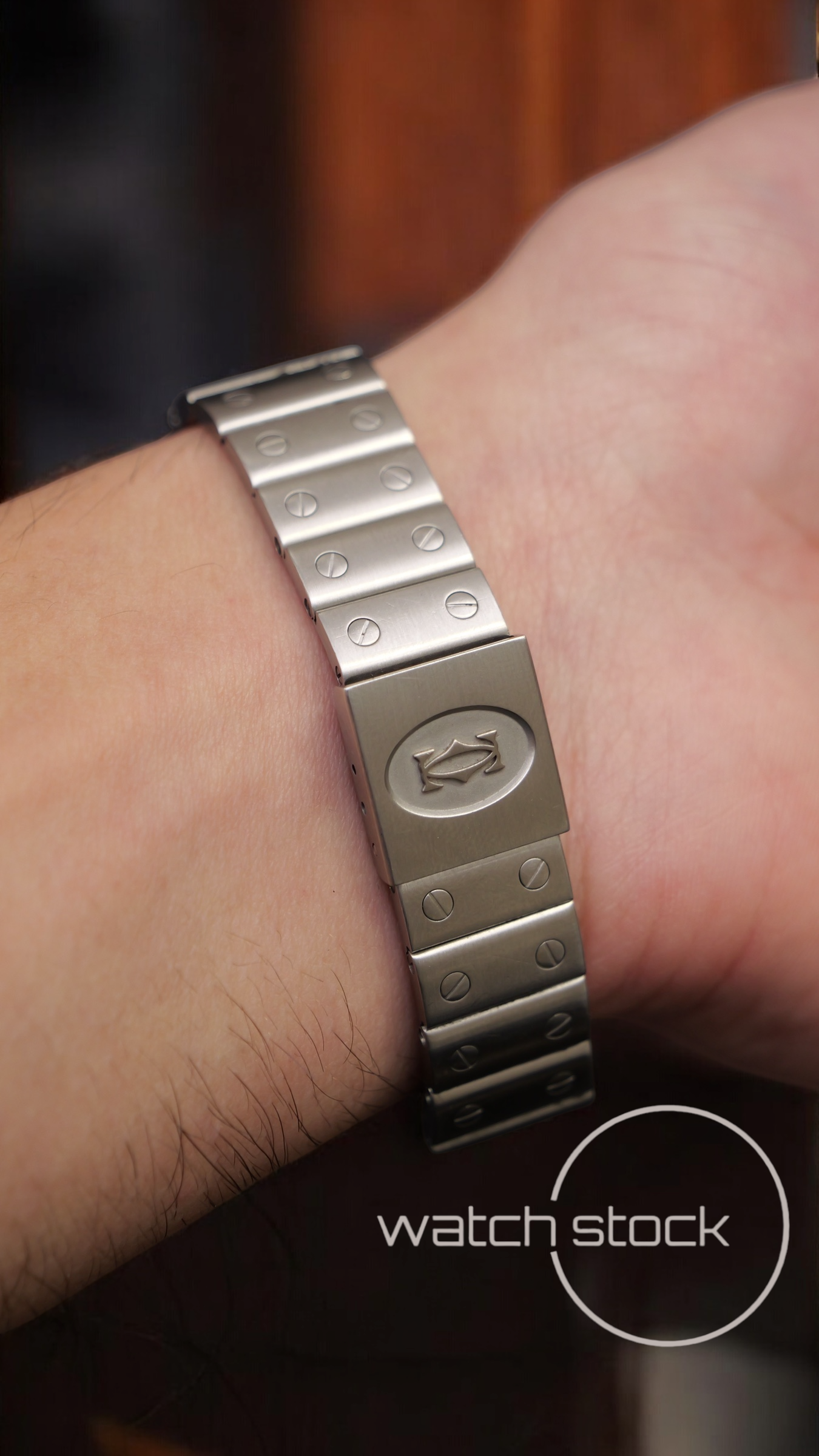 Cartier santos galbe 29x41mm Ref. 187901 must de cartier quarz
