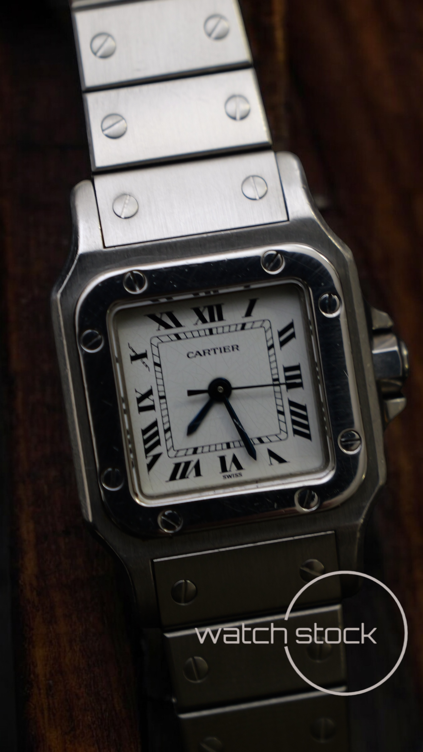 Cartier santos carrè steel lady 24x35mm santos de cartier automatic misura 2
