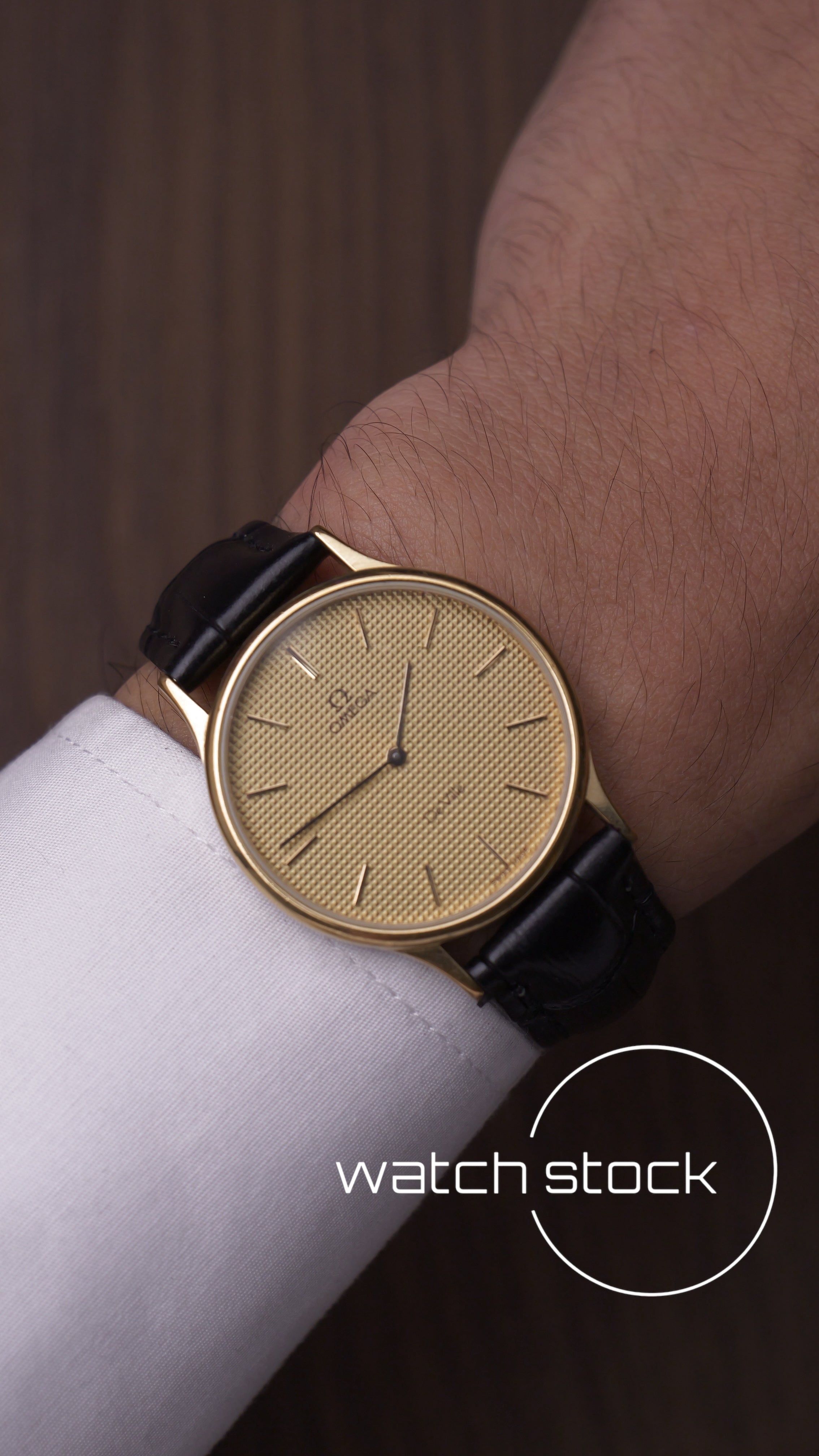 Omega De ville vintage 33mm placcato oro