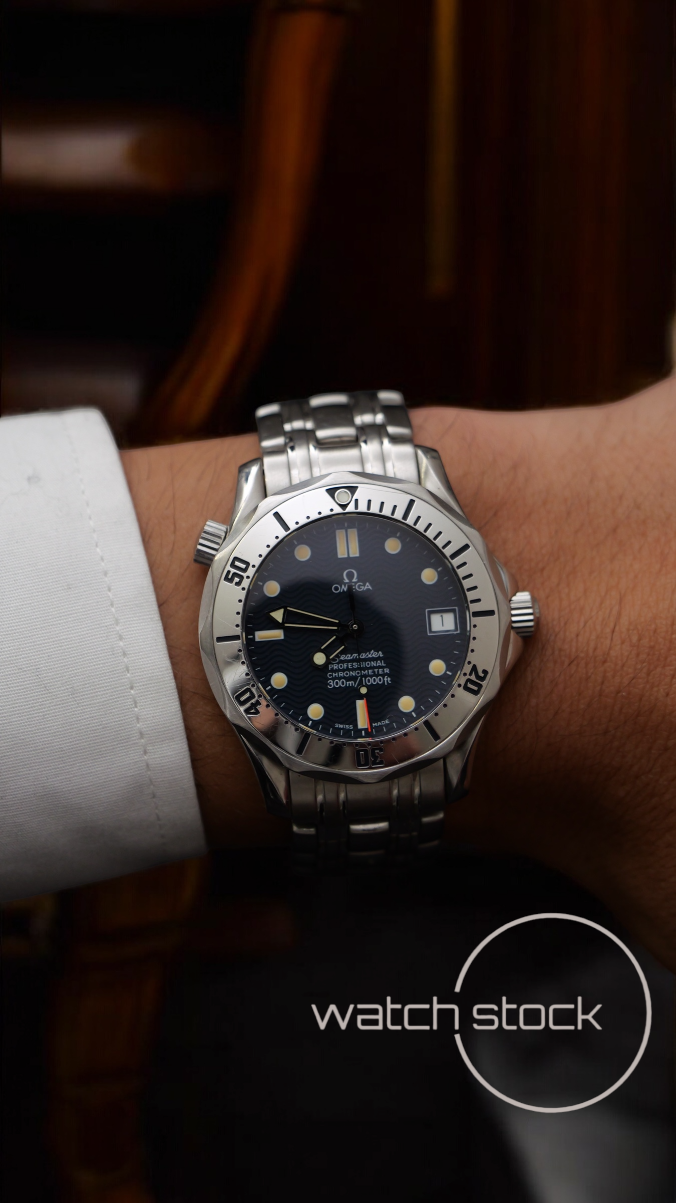 Omega seamaster 300m automatic (36mm) blue dial ref. 168.1502