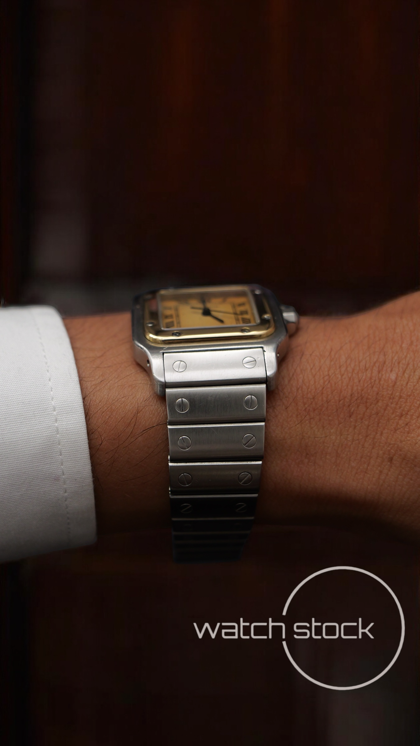 Cartier santos galbe 29x41mm Ref. 187901 must de cartier quarz
