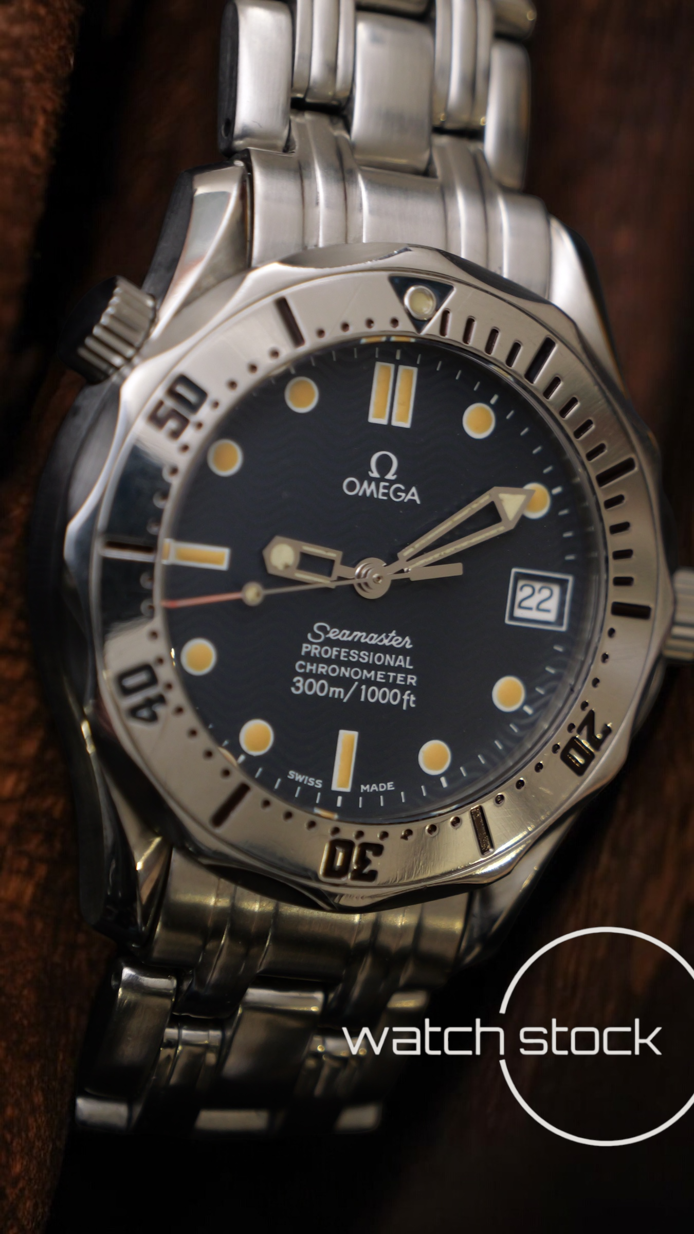 Omega seamaster 300m automatic 36mm blue dial ref. 168.1502