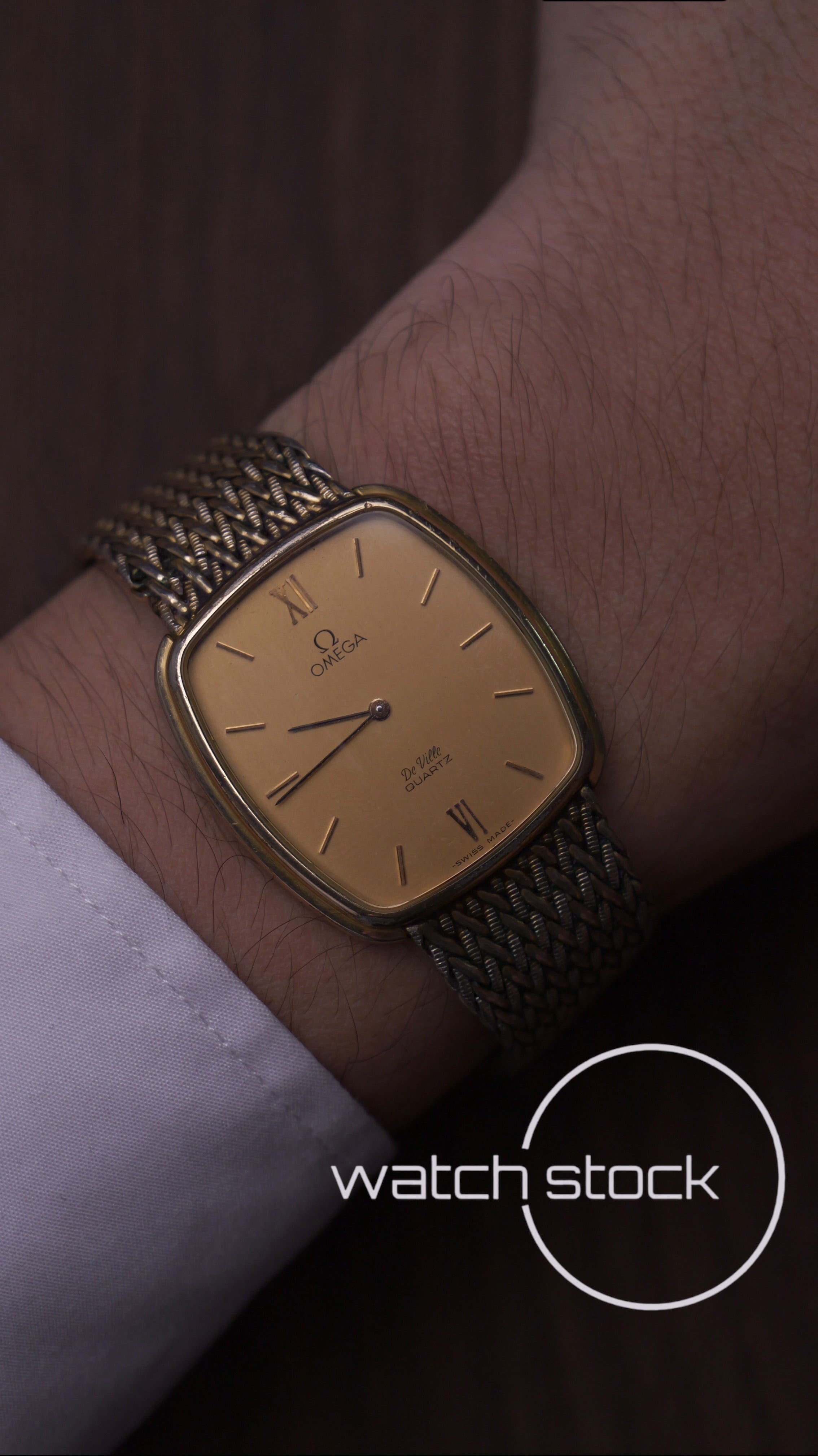 Omega De ville vintage 33mm placcato oro