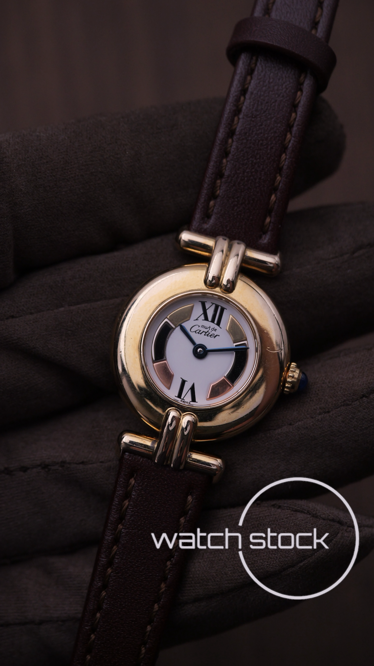 Cartier colisee trinity dial 24mm ref. 590002 quartz