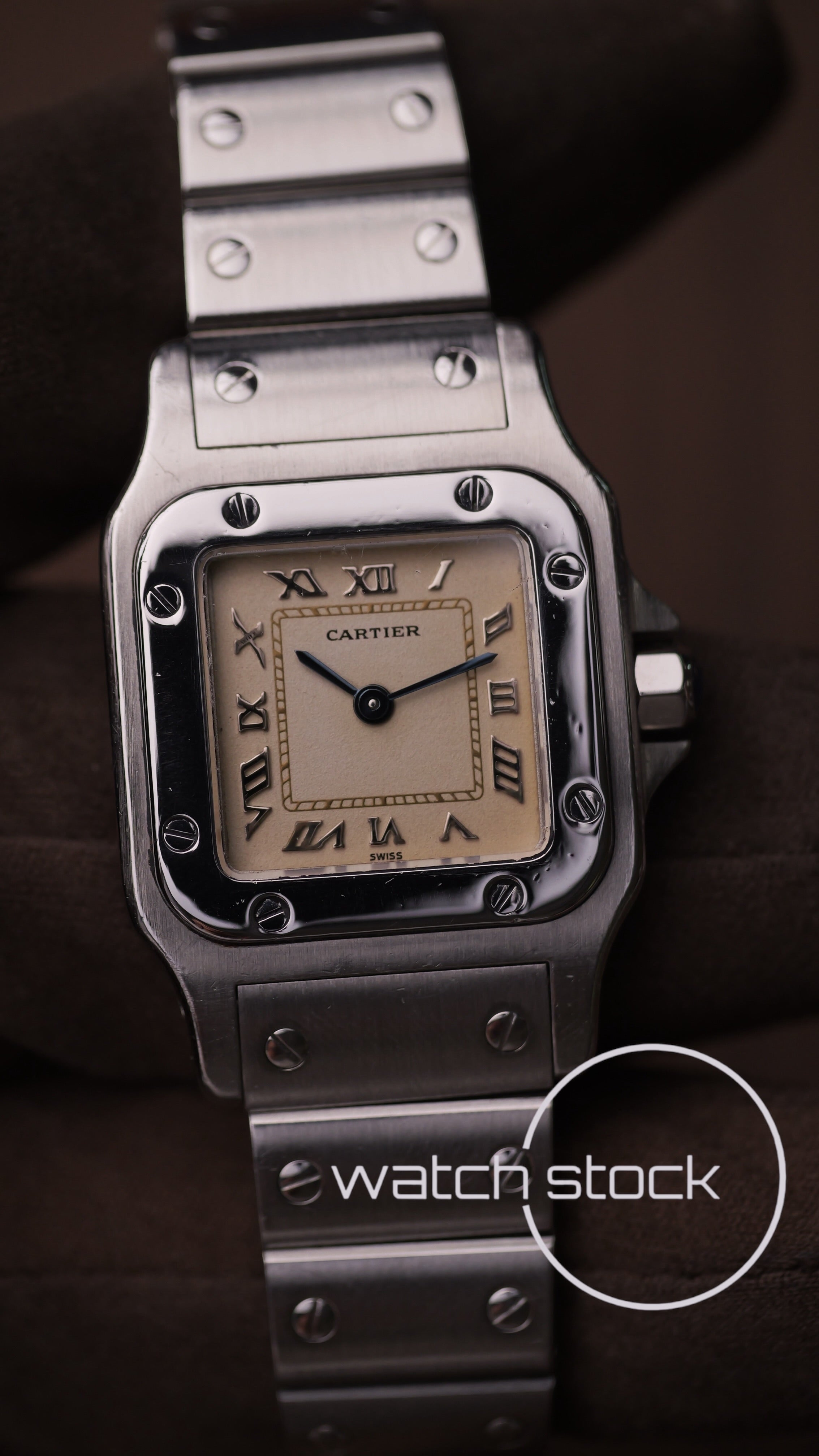 Cartier santos galbee lady quartz 24x35mm ref.9057930 FULL SET