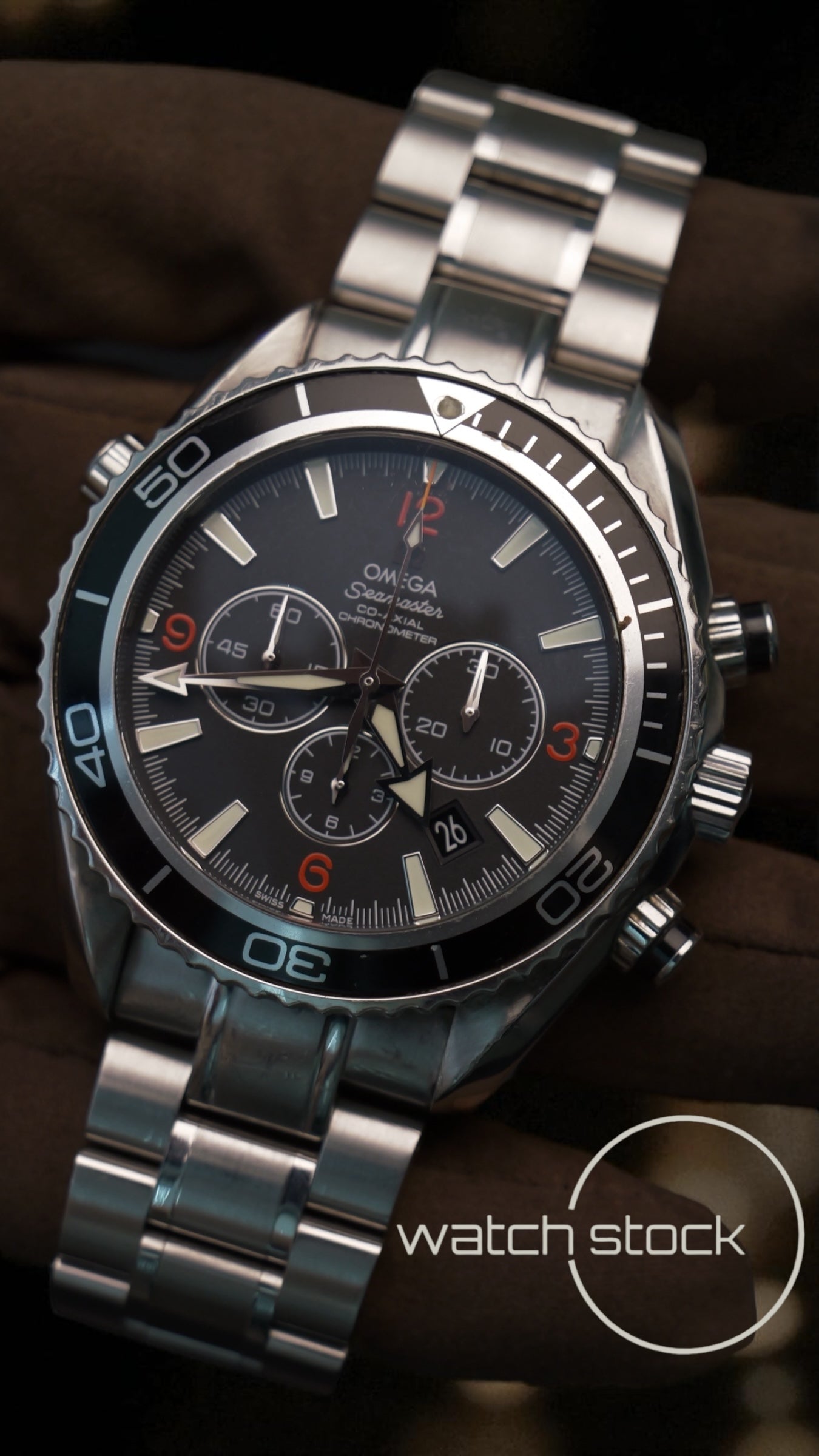 Omega-seamaster-planet-ocean-chrono watch-stock