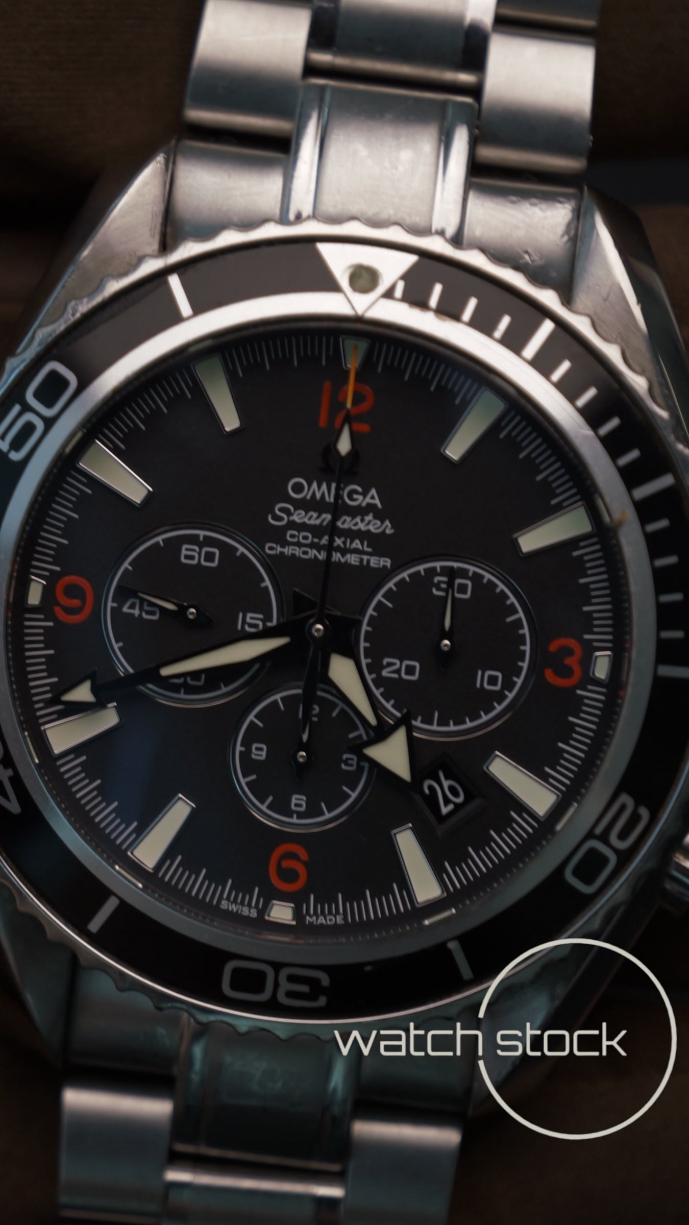 Omega-seamaster-planet-ocean-chrono watch-stock