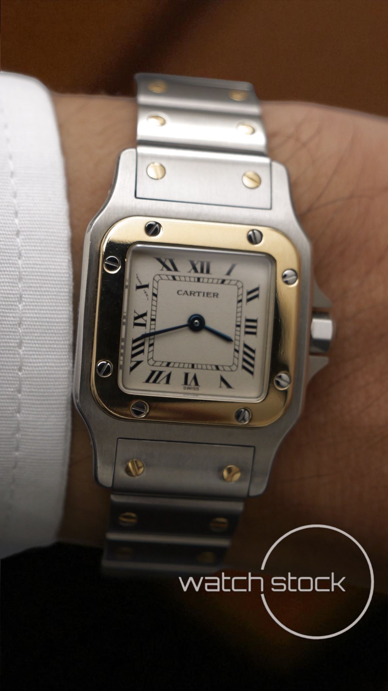 Cartier santos galbee lady ref. 1057930 24x35mm