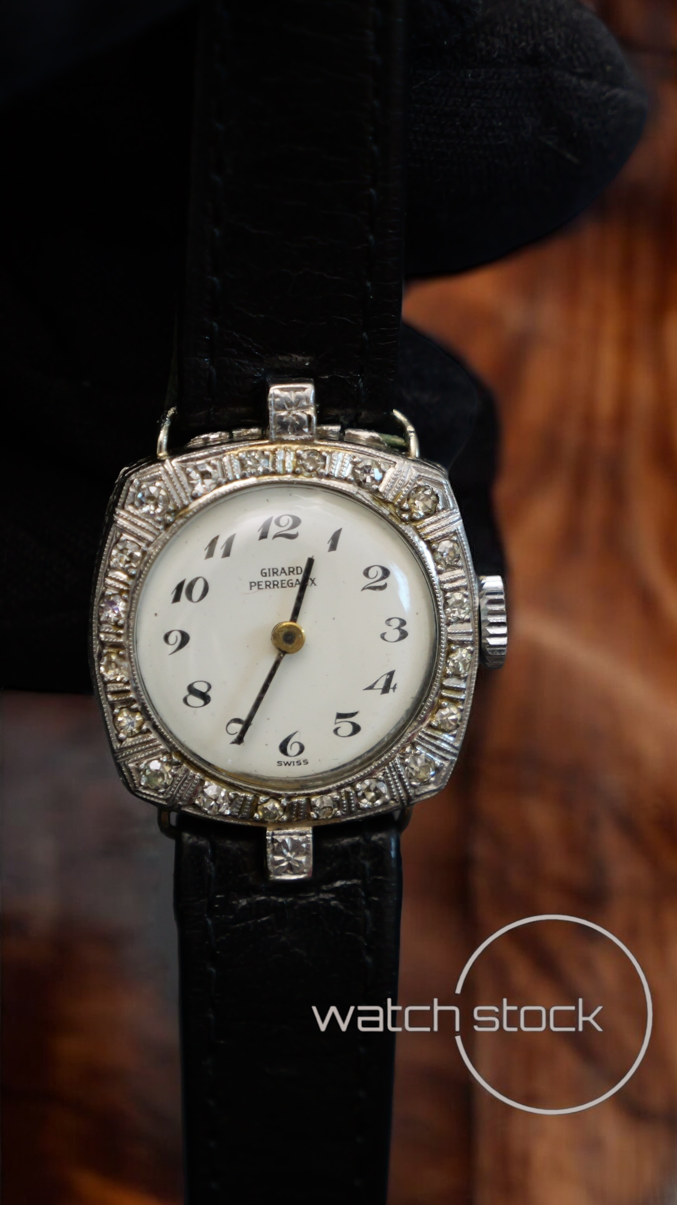 Gerard peregaux in platino con diamanti vintage Dress Watch unisex 23mm carica manuale