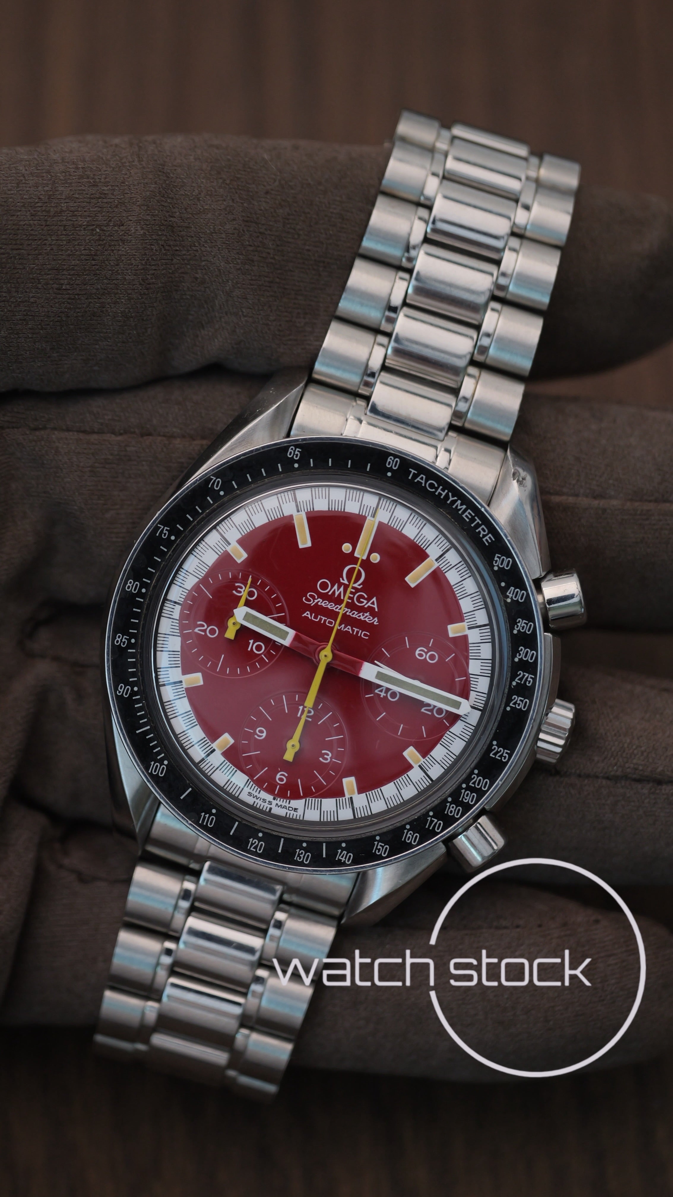 Omega Speedmaster Reduced  Schumacher Red Edition 39mm  1995