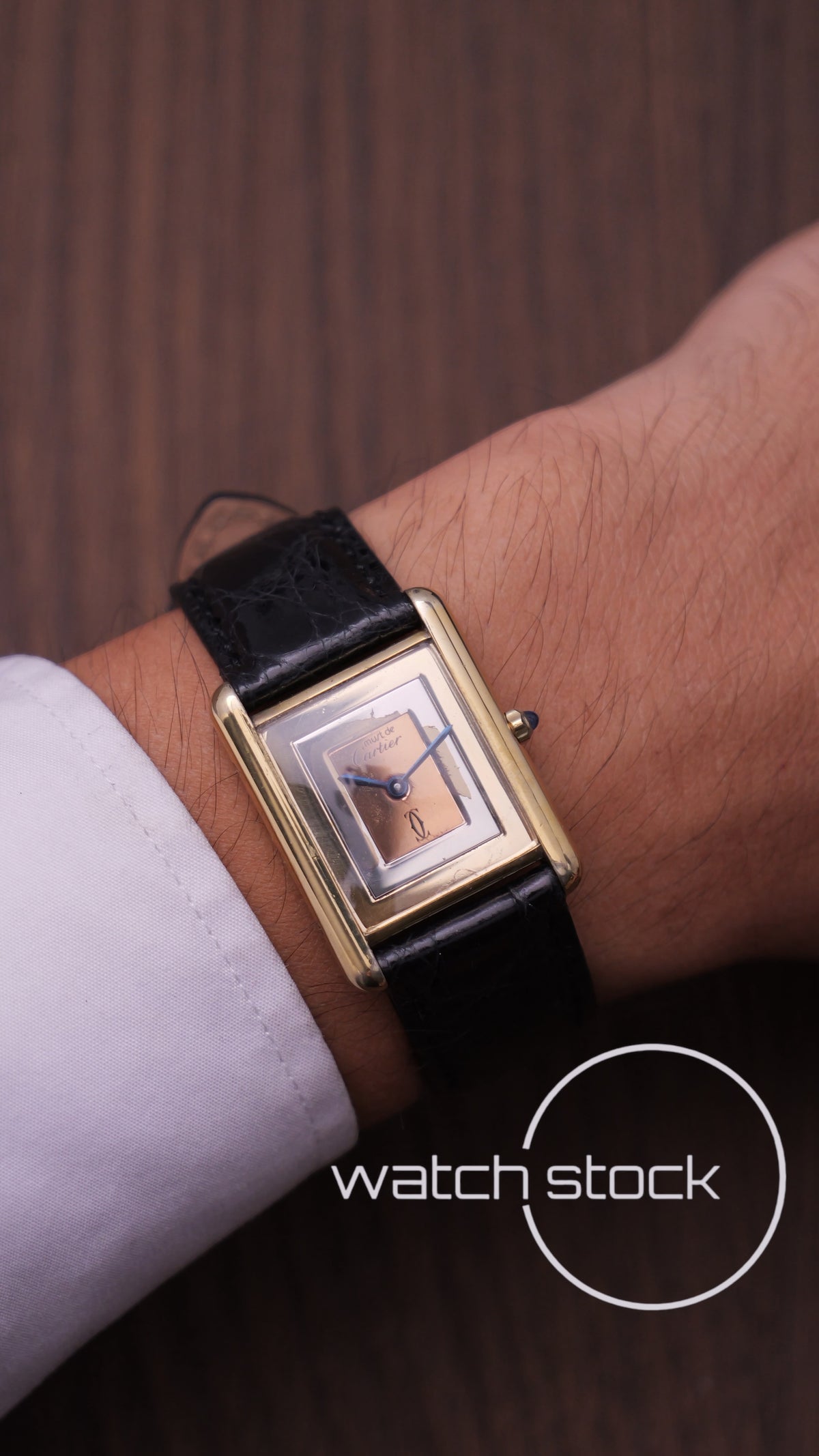Cartier Tank trinity dial vintage men size