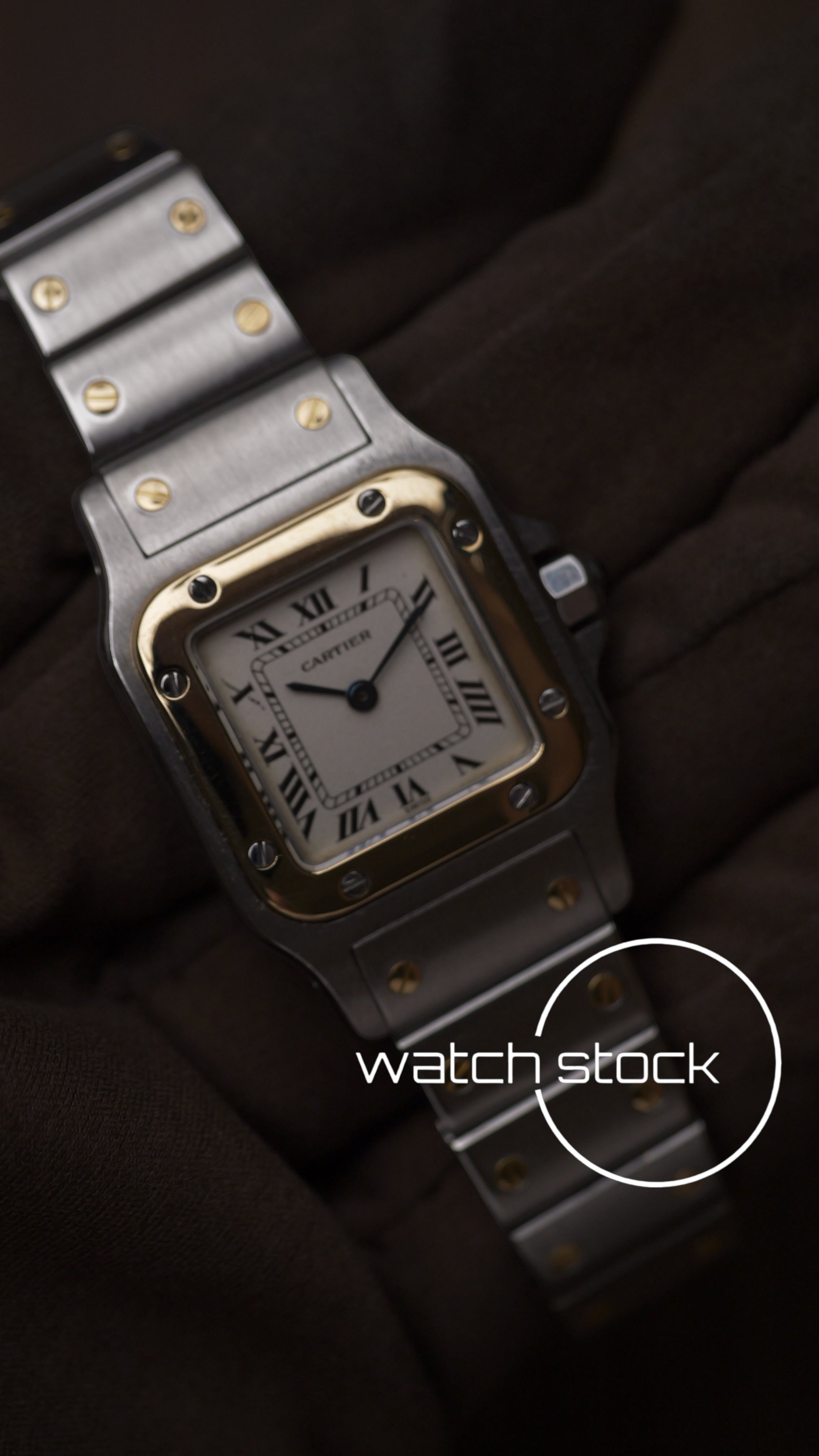 Cartier santos galbee lady quartz 24x35mm ref. 1057930 FULL SET