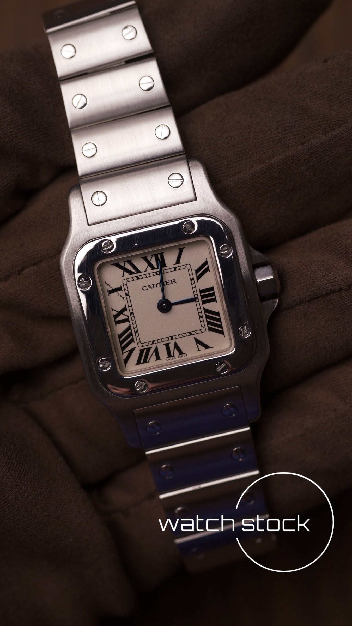 Cartier santos galbee quartz 24x35mm ref.1565
