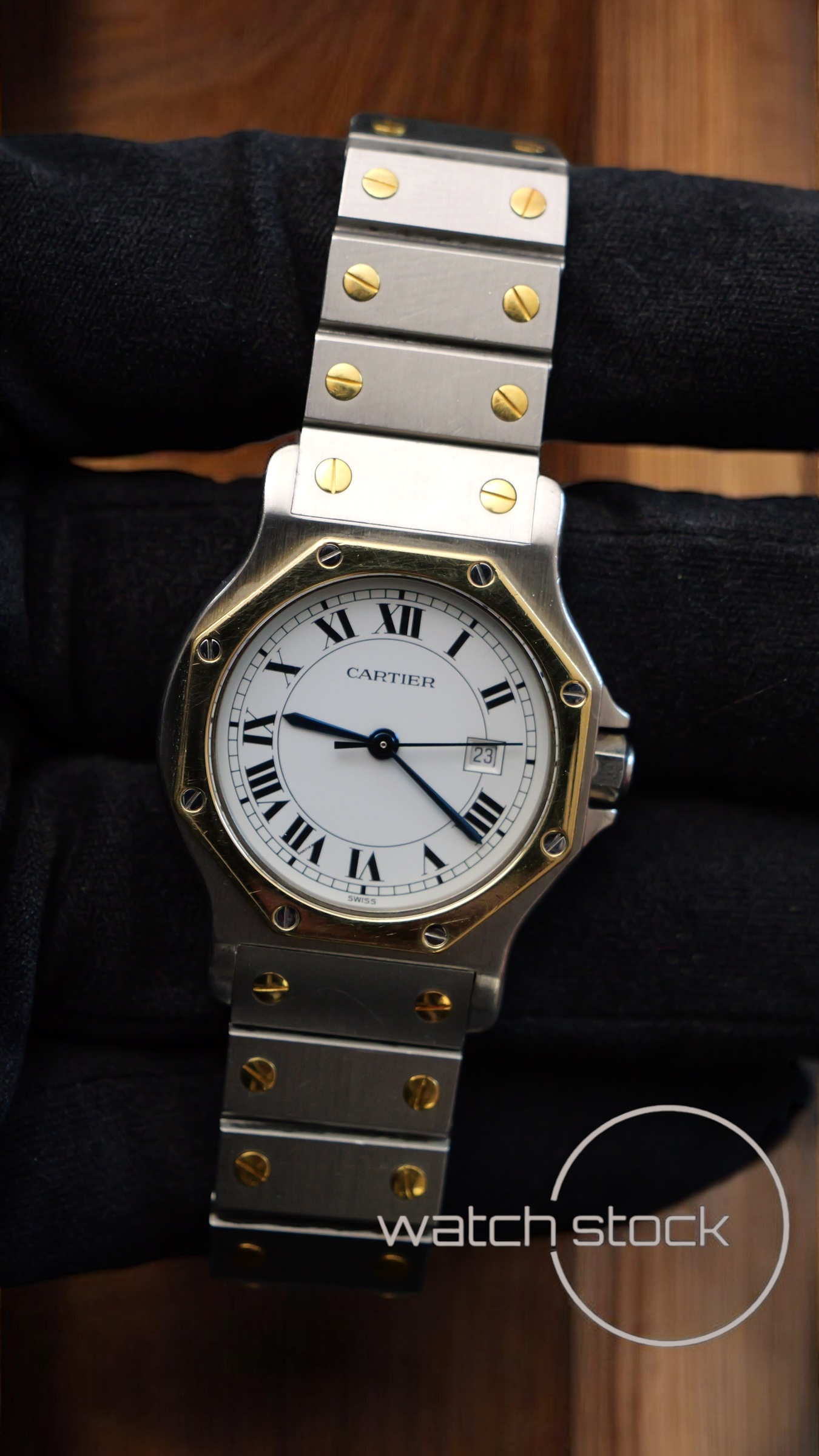 Cartier santos Octagon 30mm (Large) men santos de cartier 2966 Automatic