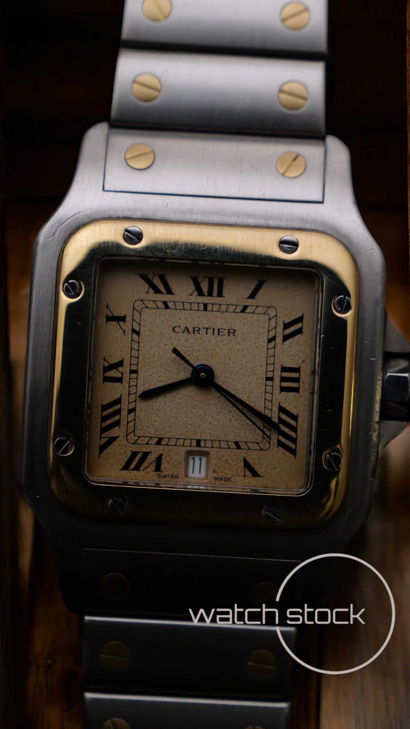 Cartier santos galbe 29x41mm ref.187901 must de cartier quarz