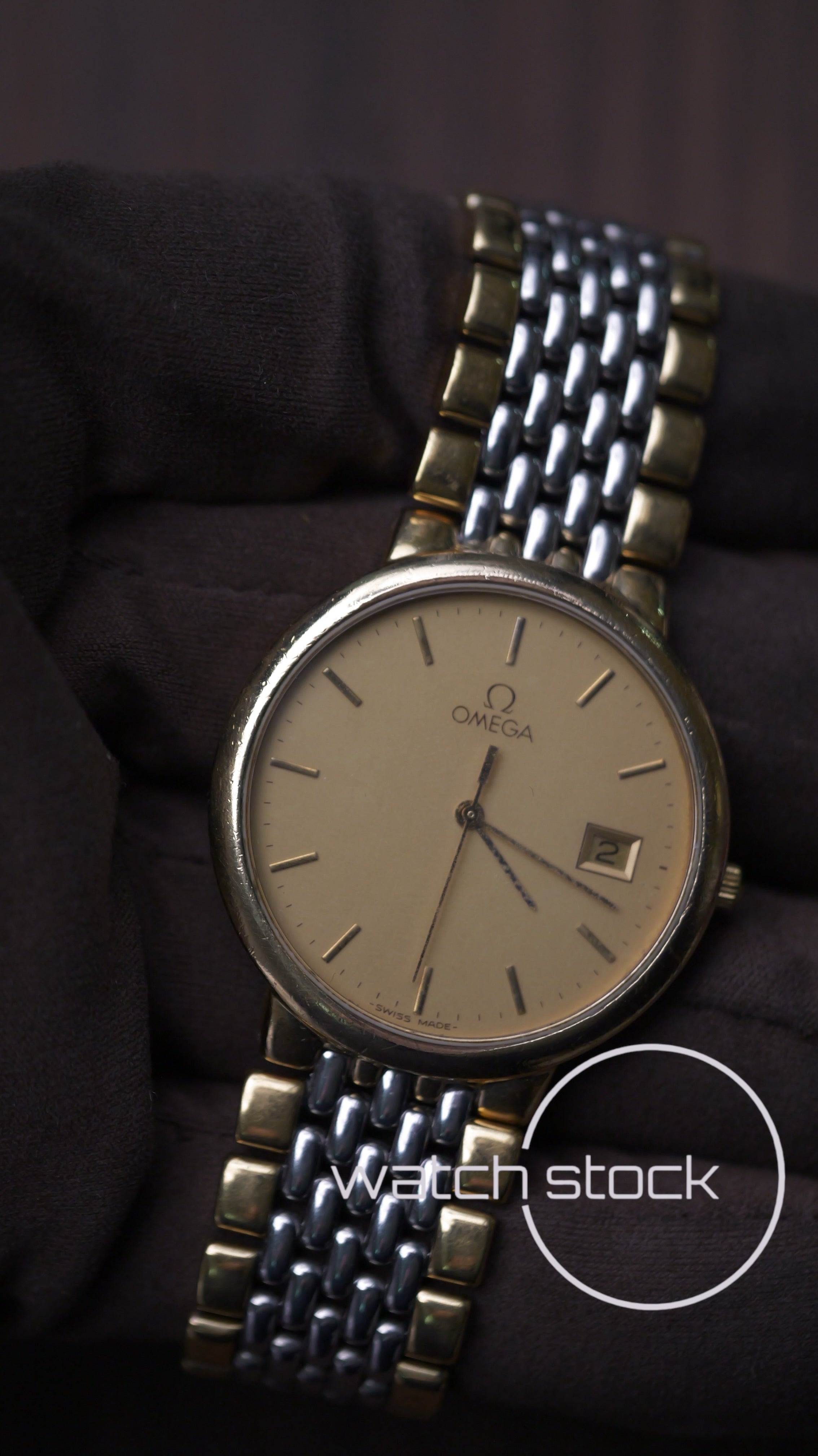 Omega De ville 1991 vintage 33mm con bracciale + card Quartz