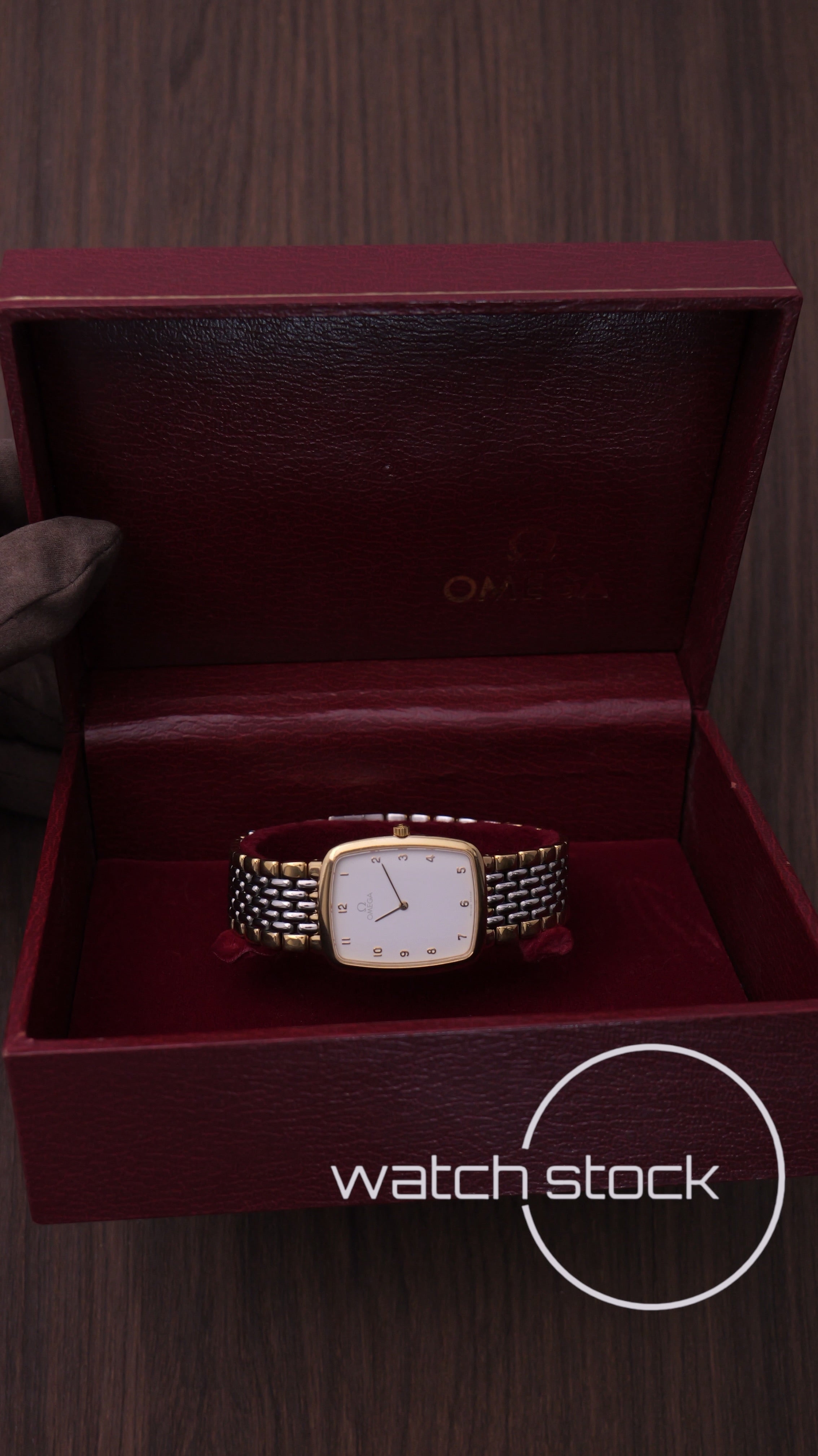 Omega De ville vintage chicchi di riso quadrante onde Quartz 1986