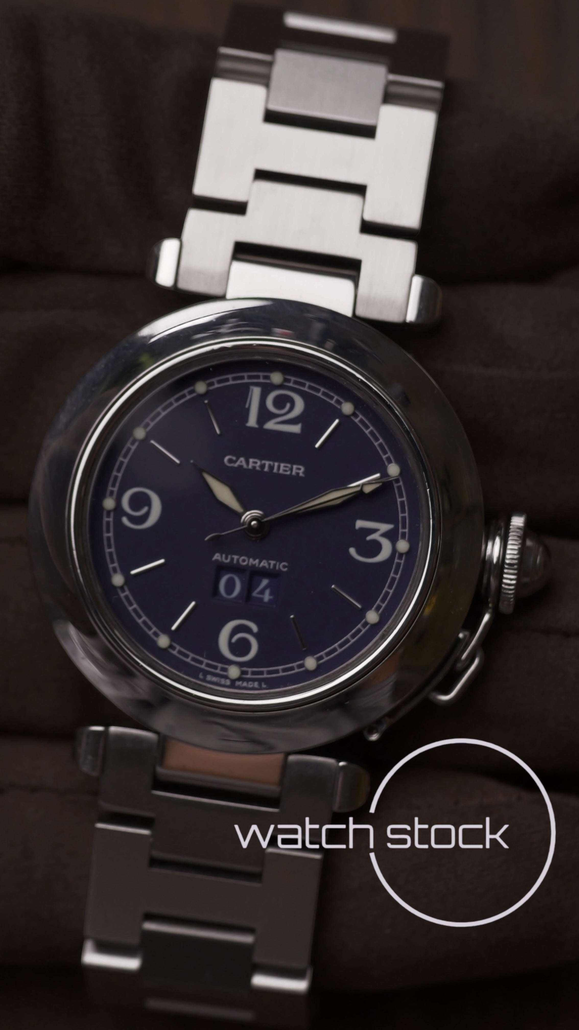 Cartier Pasha gran data Automatic 35mm ref.2375 violet Dial