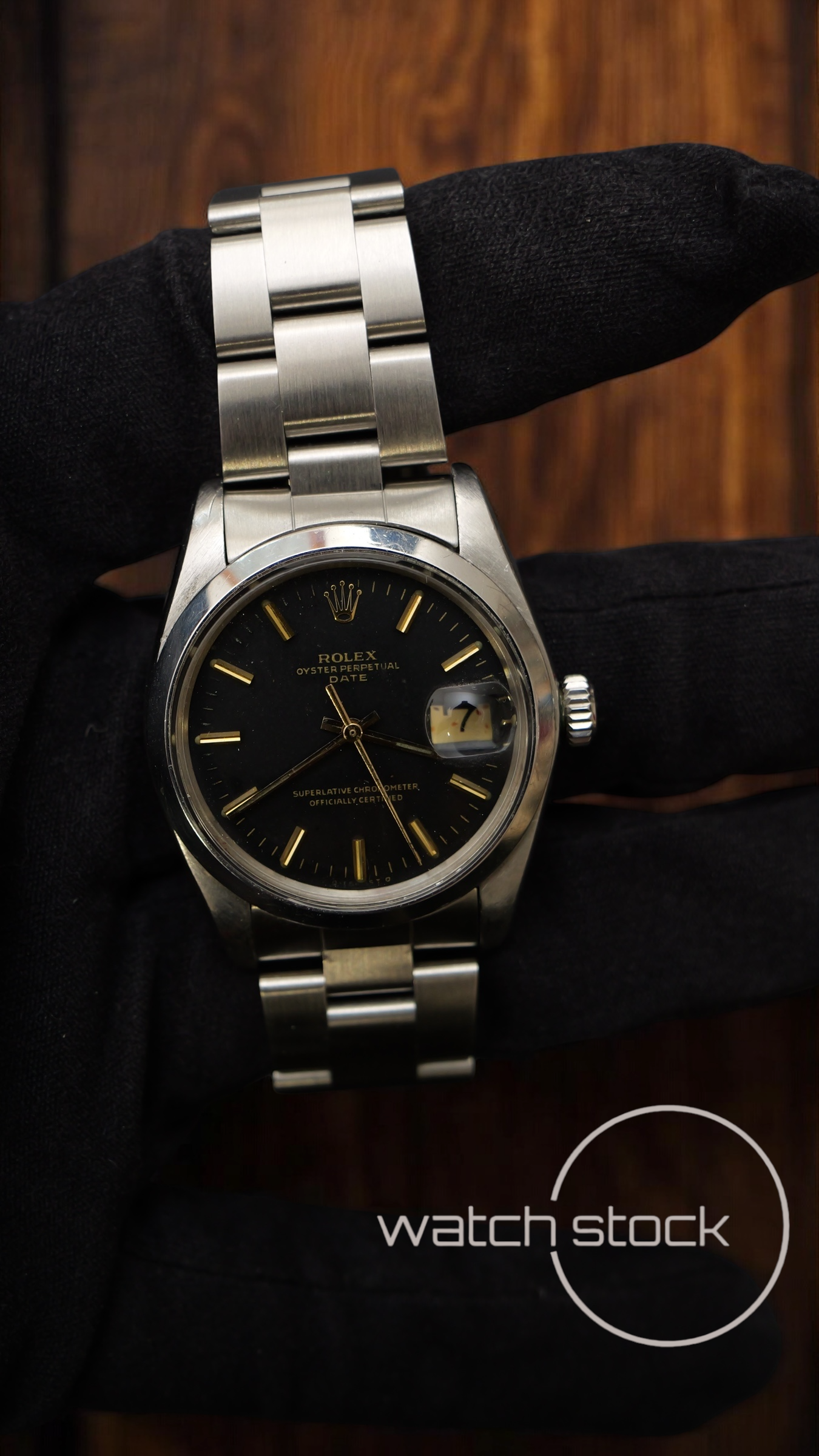 Rolex oyster perpetual 35 mm (special edition) mercato britannico ref.1500 with box