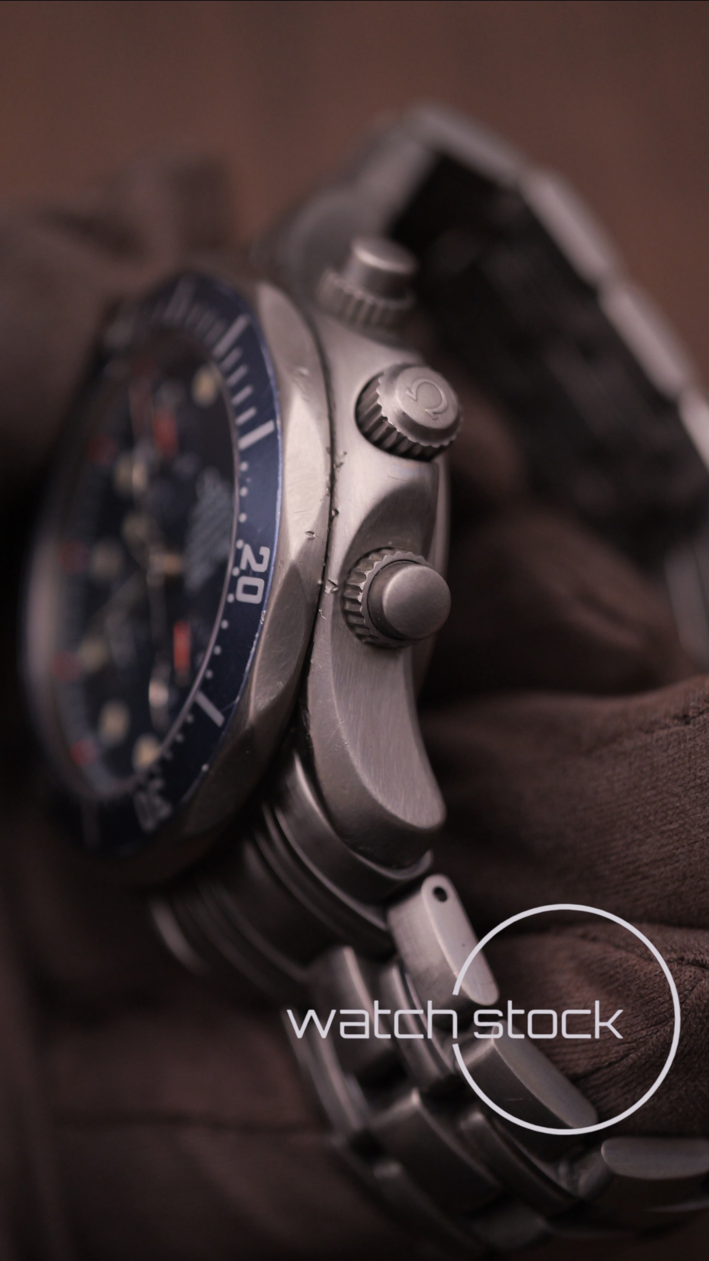 Omega seamaster 300m Chrono titanium ref. 178.0504 41mm blue dial