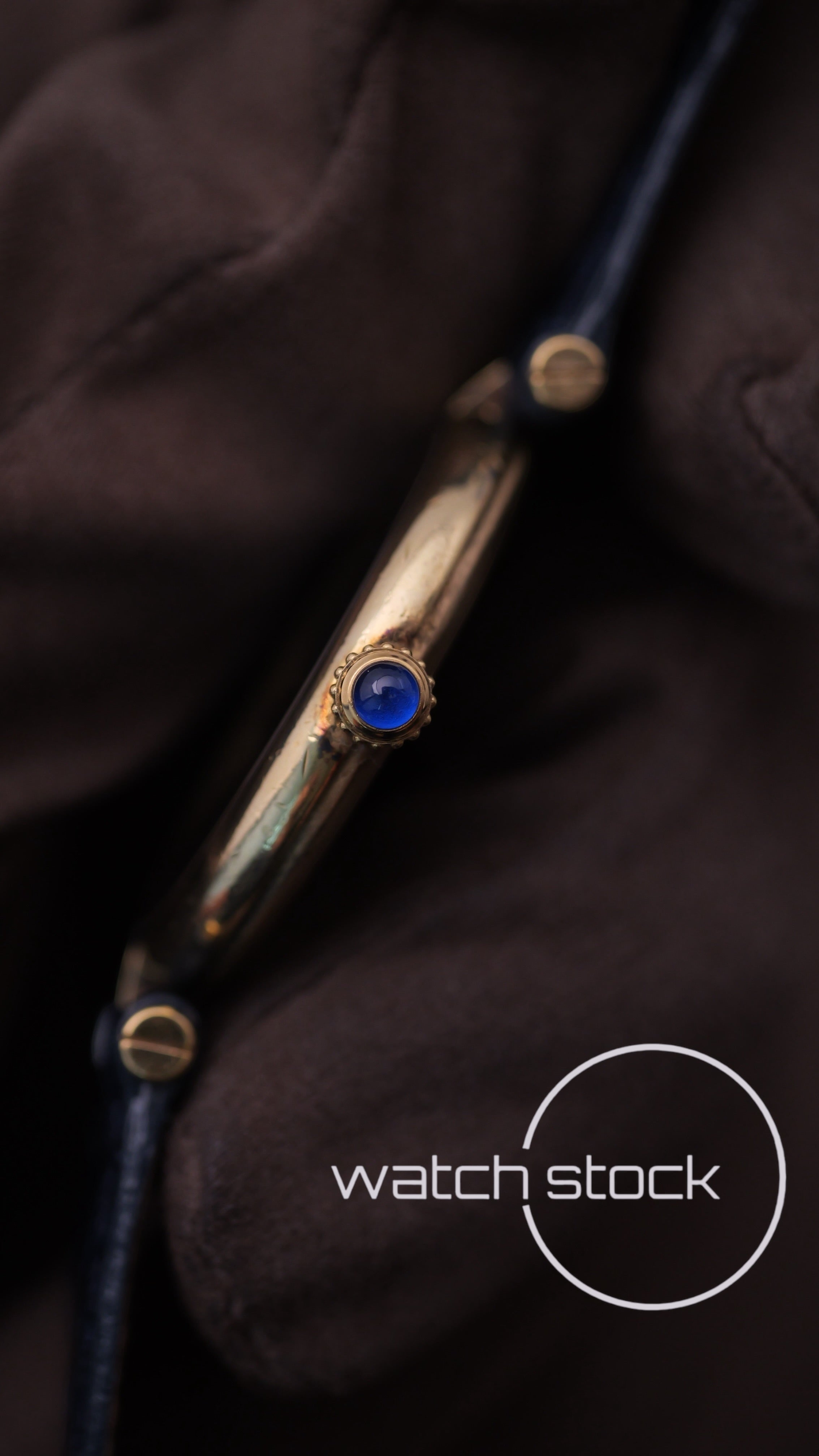 Cartier Vendome 30mm blue stardust dial unisex 1980º