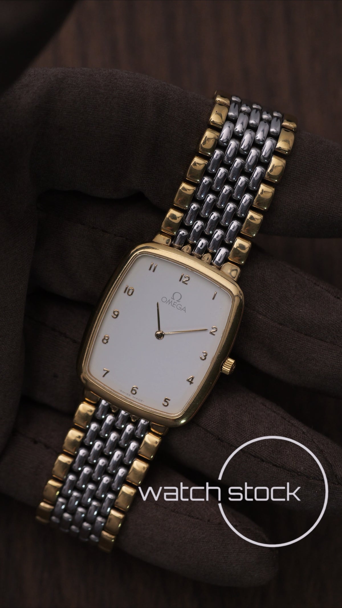 Omega De ville vintage chicchi di riso quadrante onde Quartz 1986