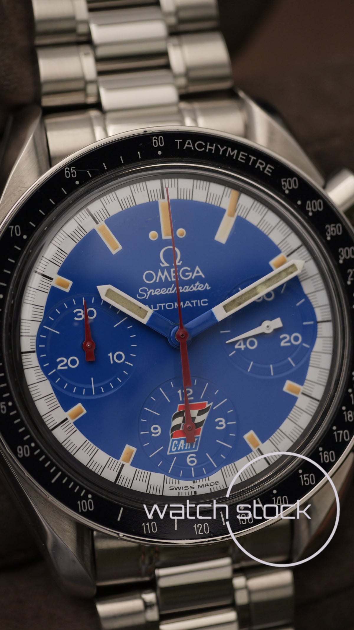 Omega speedmaster Schumacher blue Cart dial reduced ref. 175.0032 39mm automatic 1998