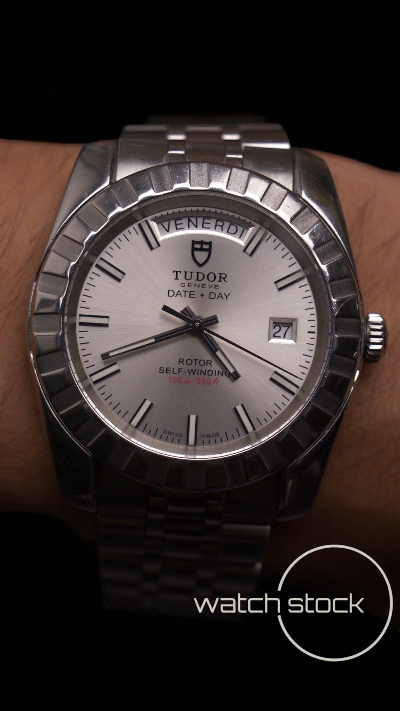 Tudor date+day automatic 39 mm ref 23010 anno 2009