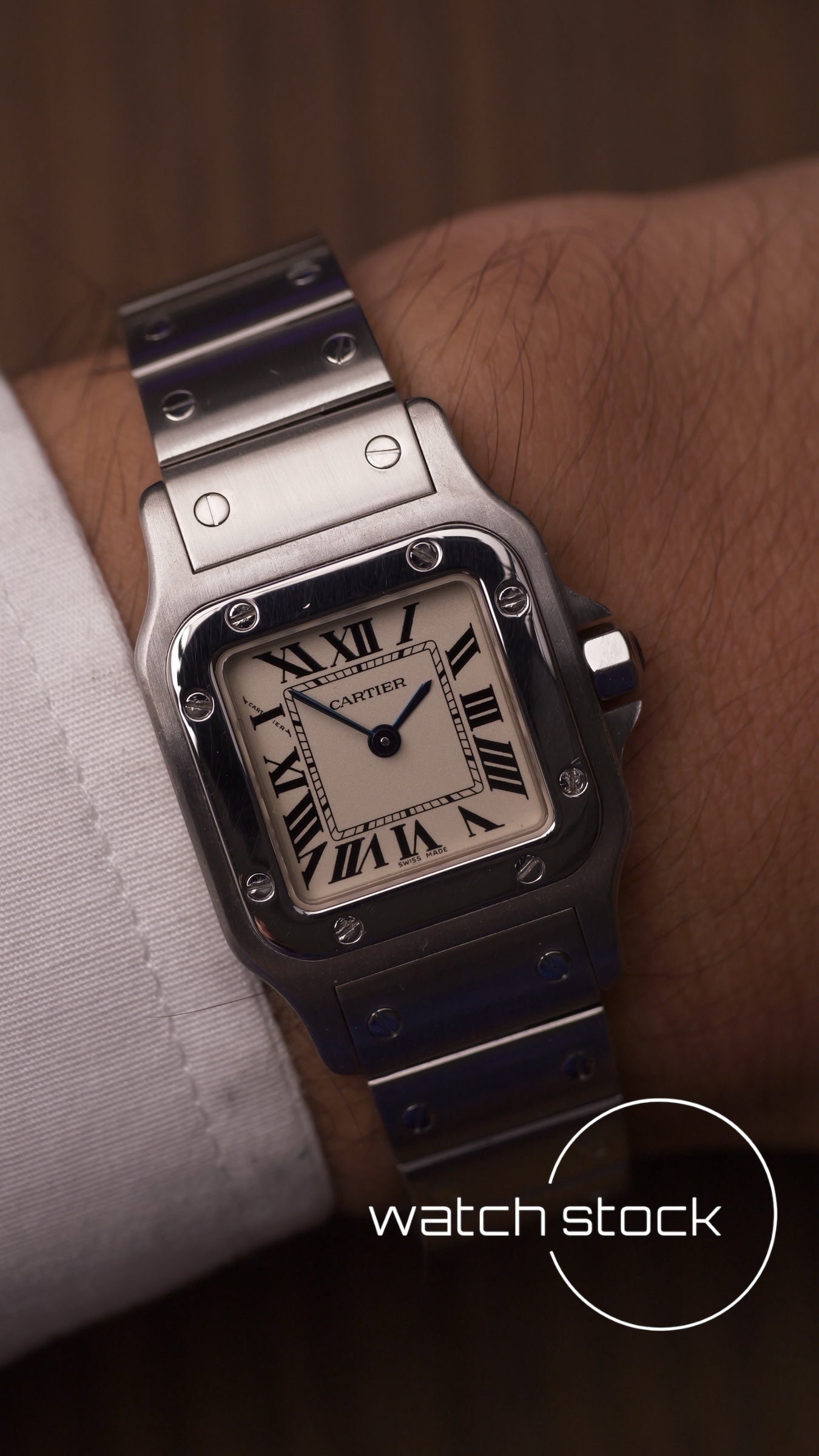 Cartier santos galbee quartz 24x35mm ref.1565