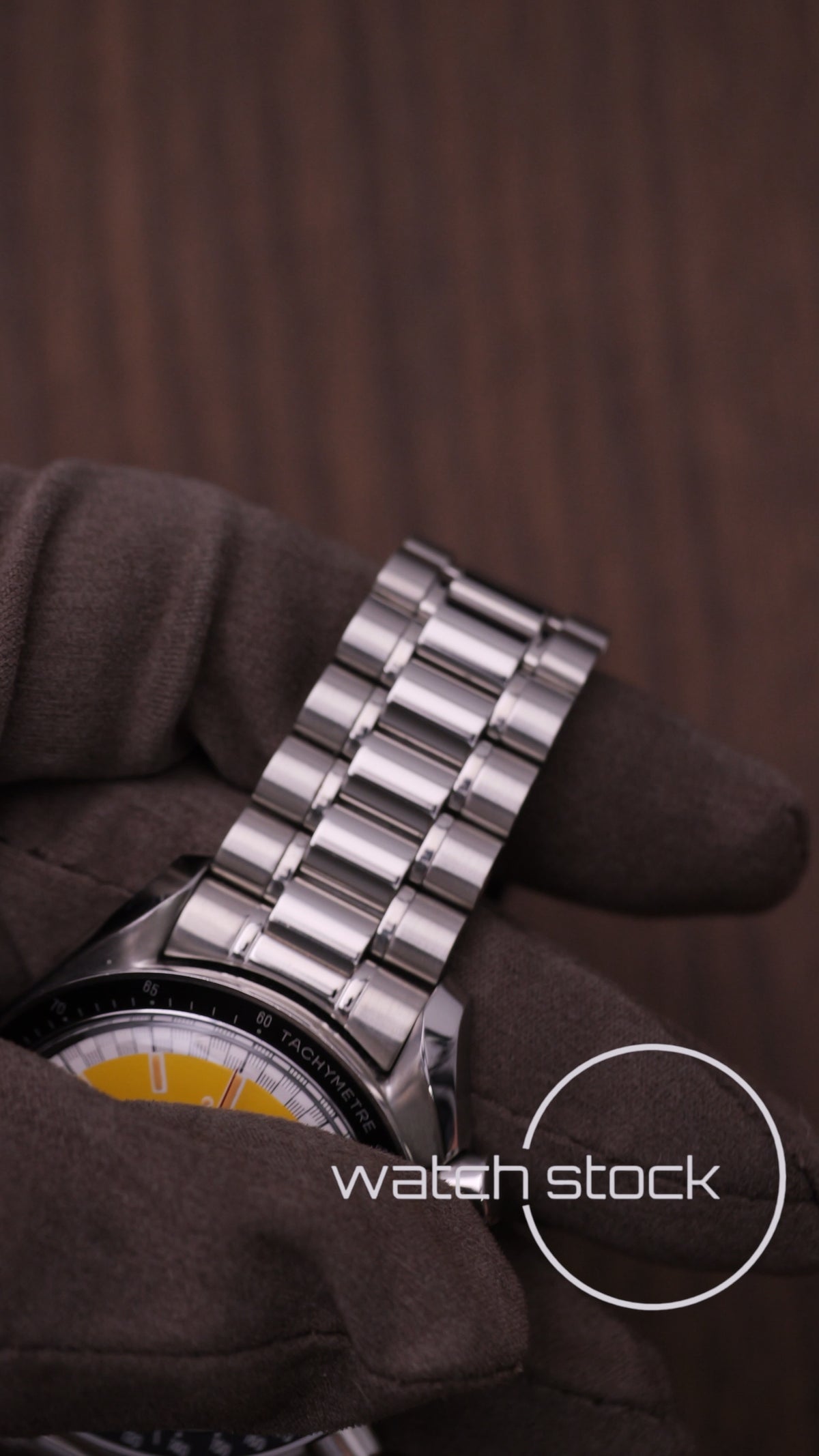 Omega speedmaster Schumacher reduced yellow dial ref. 175.0032 39mm automatic 1995