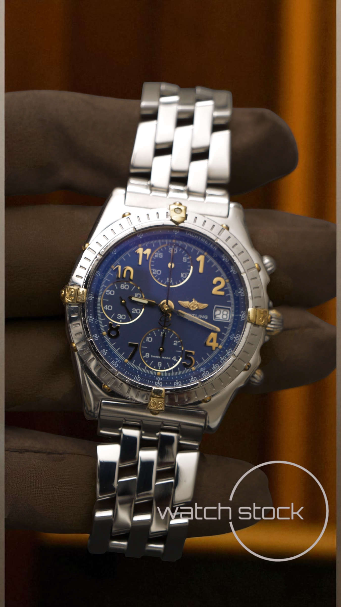 Breitling chronomat blue dial ref.B13050.1 Automatic