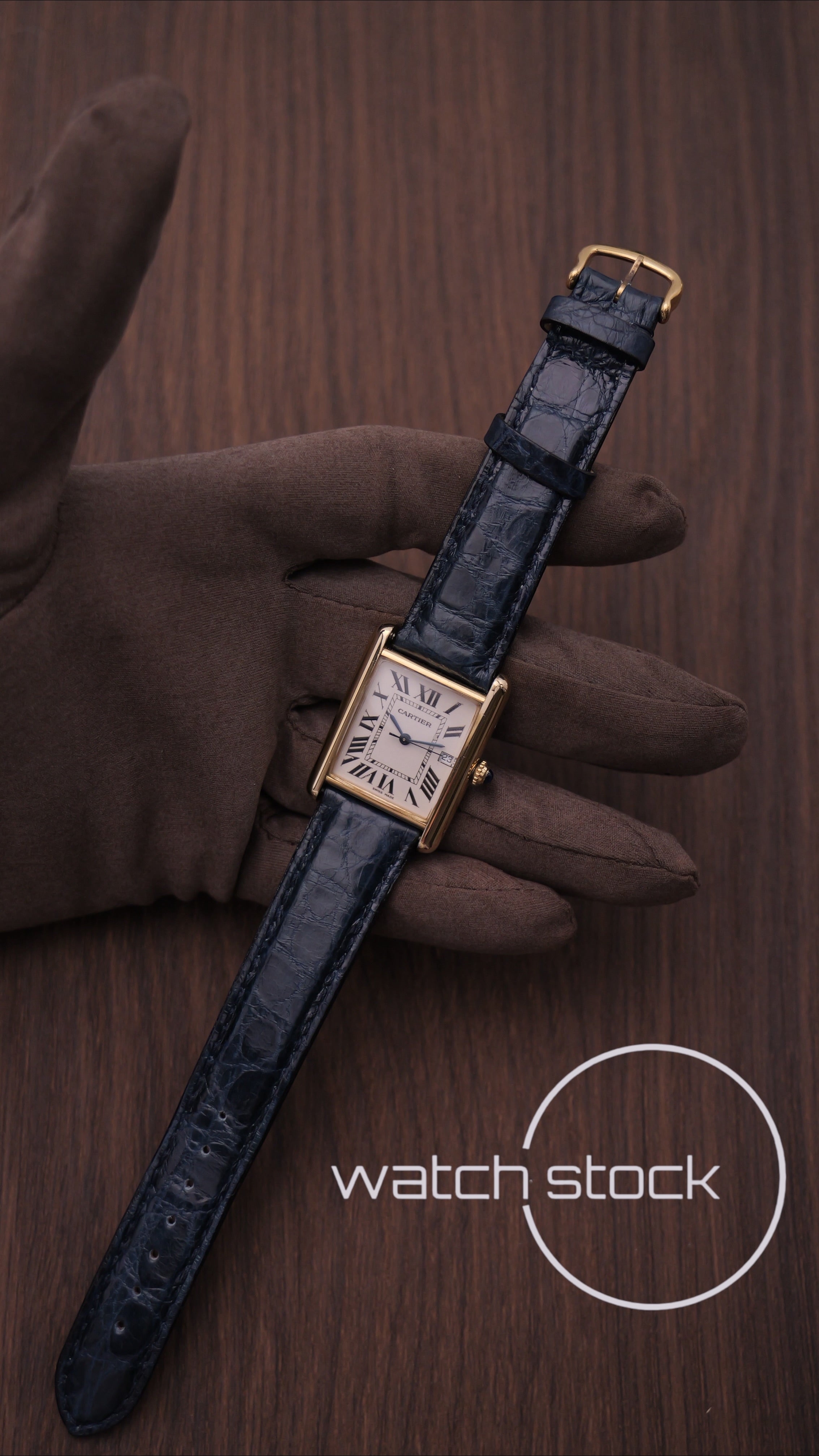 Cartier tank ref.2413 vermeil 24x34mm grande